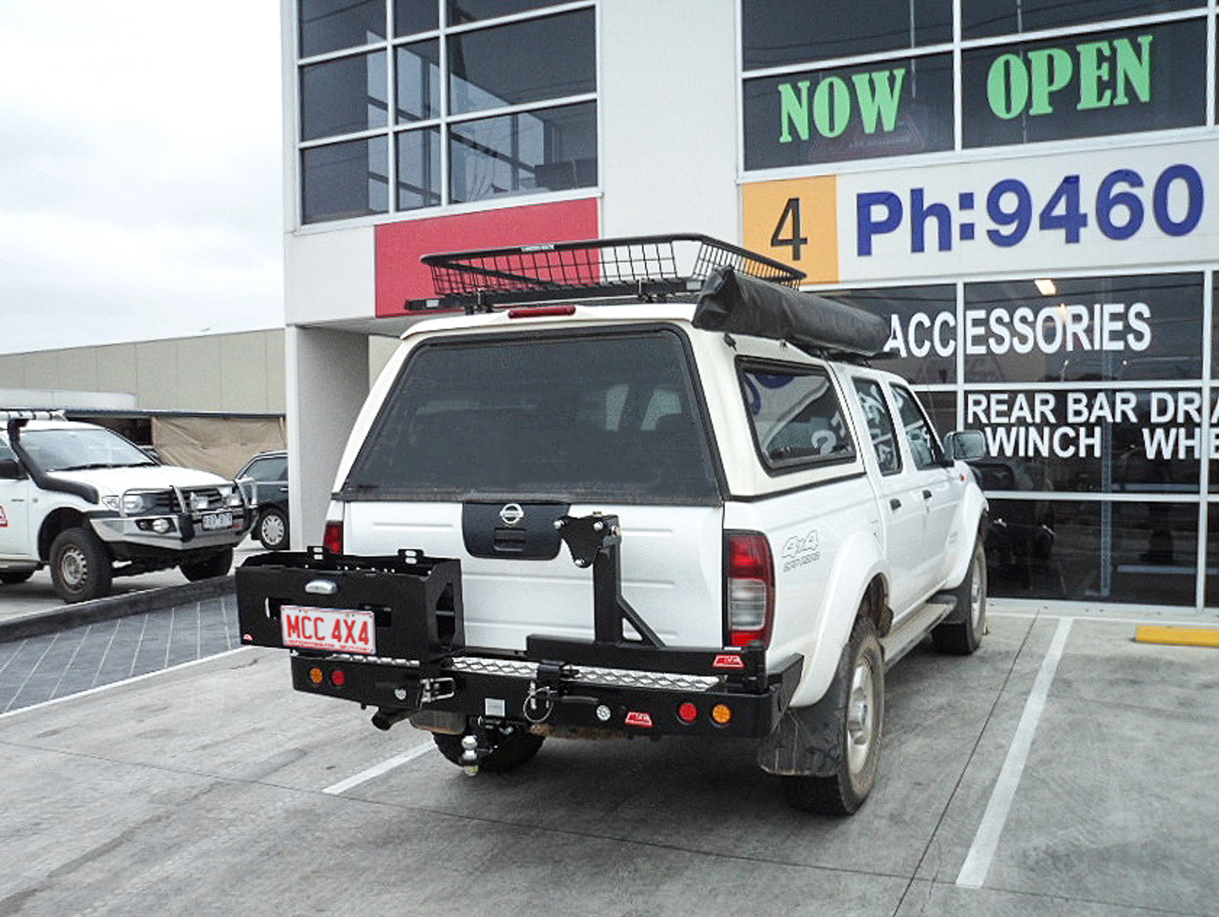 Navara D22 1997-2015 022-02 Rear Wheel Carrier Double Jerry Can Holder Package - SKU MCC-03008-202PK3 - Image 2
