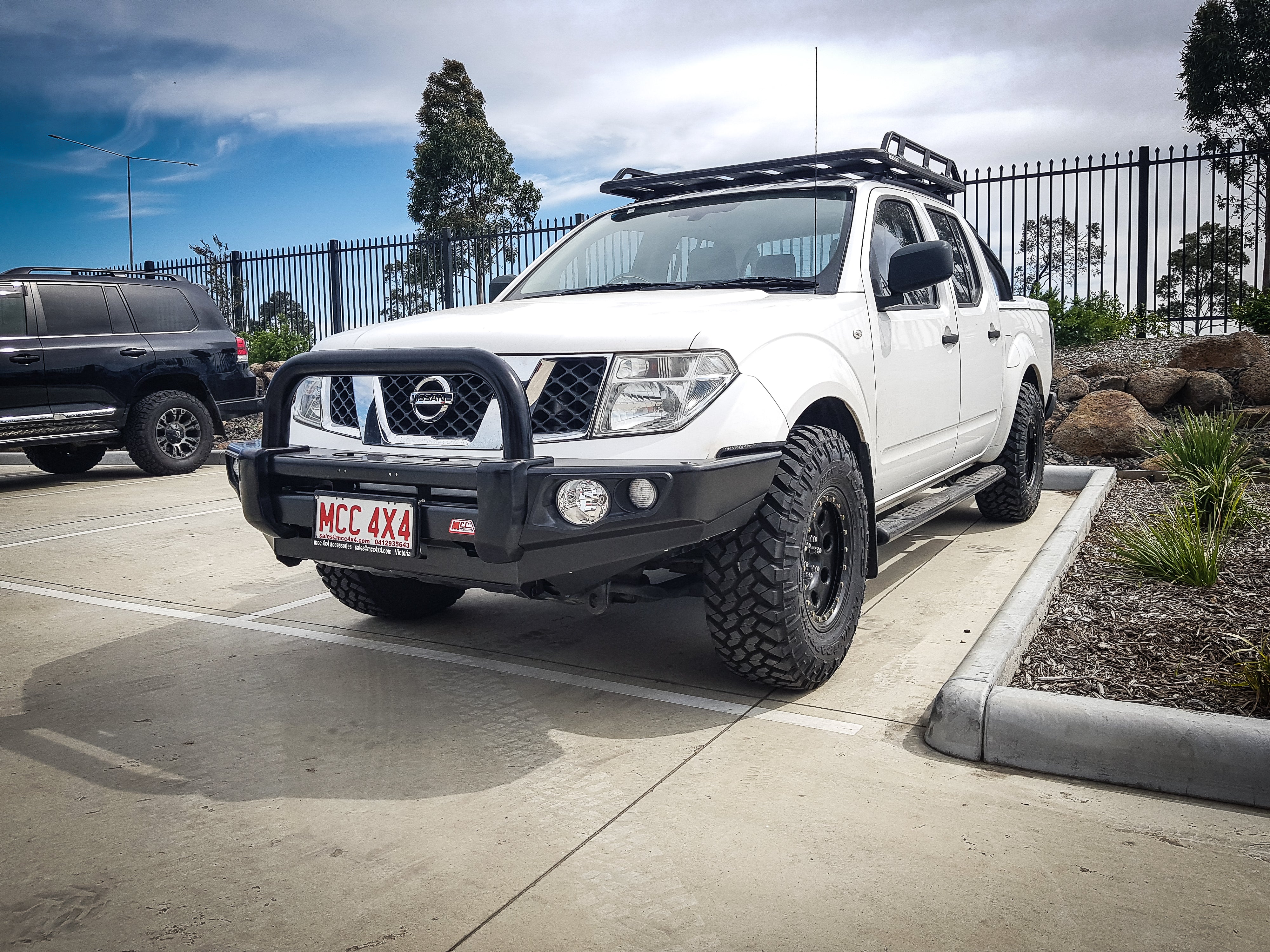 Navara D40 2005-2010 707-01 Falcon Bull Bar Single Black Loop Package (No Foglight) - SKU MCC-03006-701SBL - Image 2