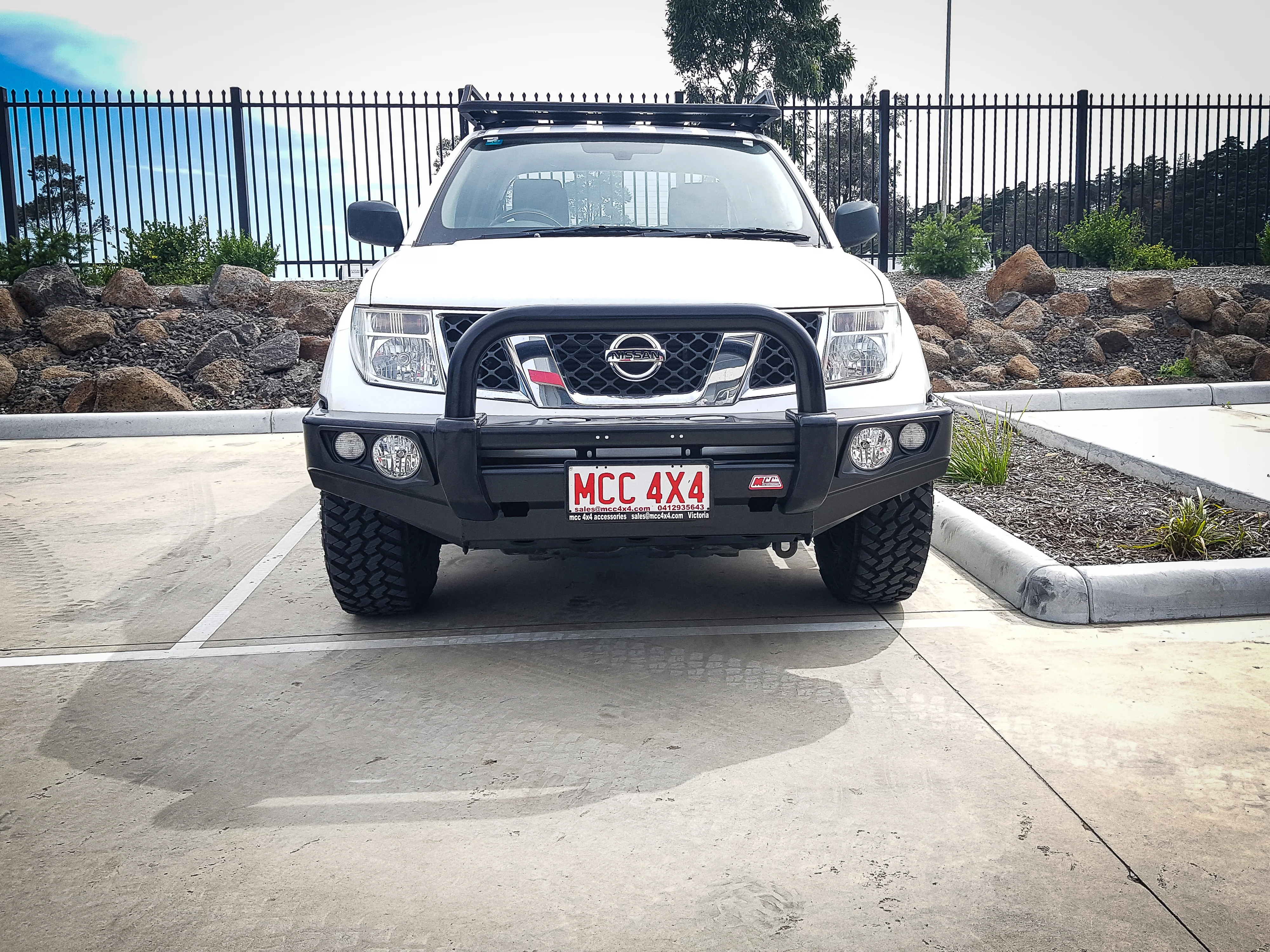 Navara D40 2005-2010 707-01 Falcon Bull Bar Single Black Loop Package (No Foglight) - SKU MCC-03006-701SBL - Image 3