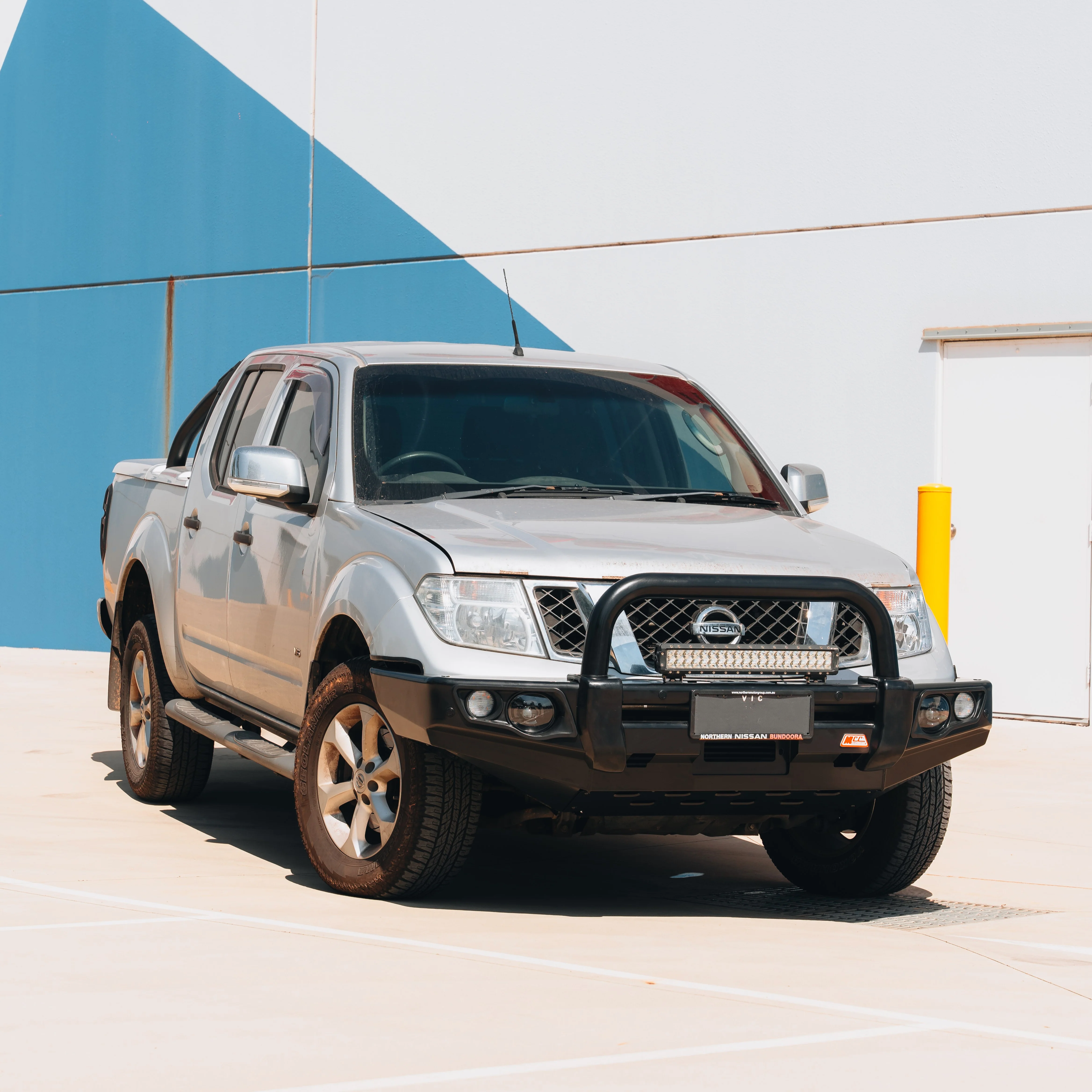 Navara D40 2005-2010 707-01 Falcon Bull Bar Single Black Loop Package (LED Foglight) - SKU MCC-03006-701SBLFOG - Image 5