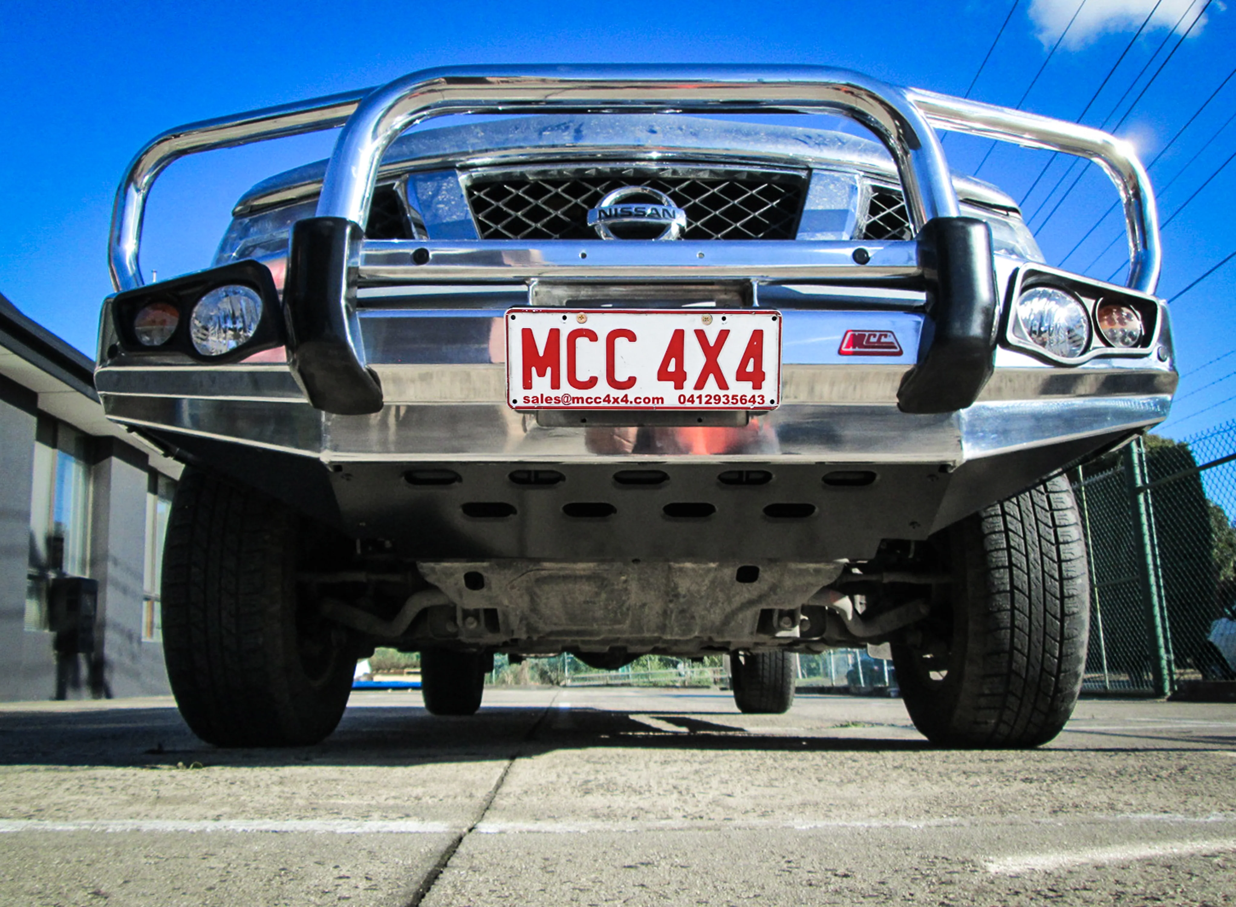 Navara D40 2005-2010 707-01A Alloy Falcon Bull Bar Triple Loops Package (LED Foglight) - SKU MCC-03006-701AW - Image 5