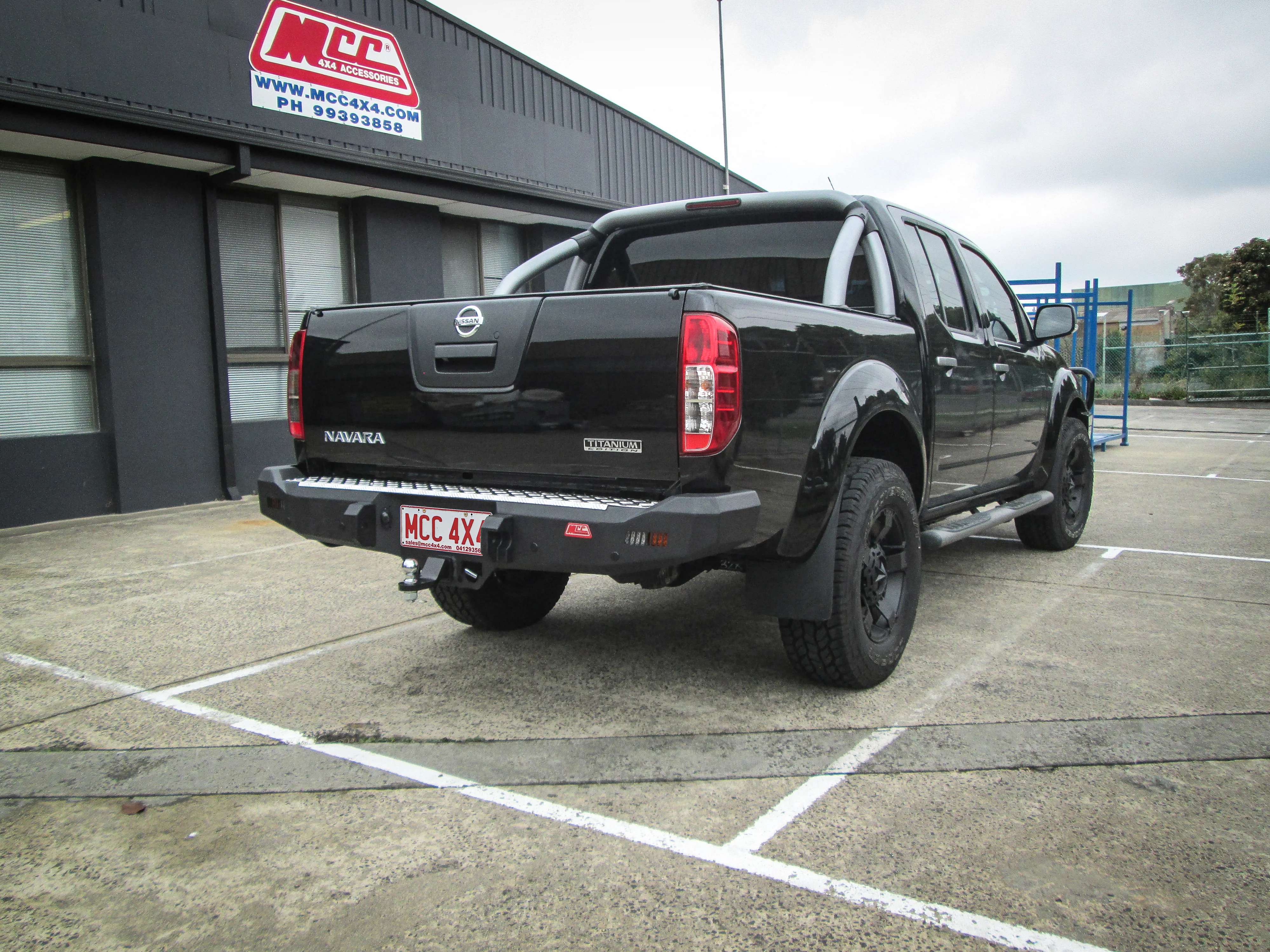 Navara D40 2005-2015 022-01 Rocker Rear Bar Package - SKU MCC-03006-201 - Image 2