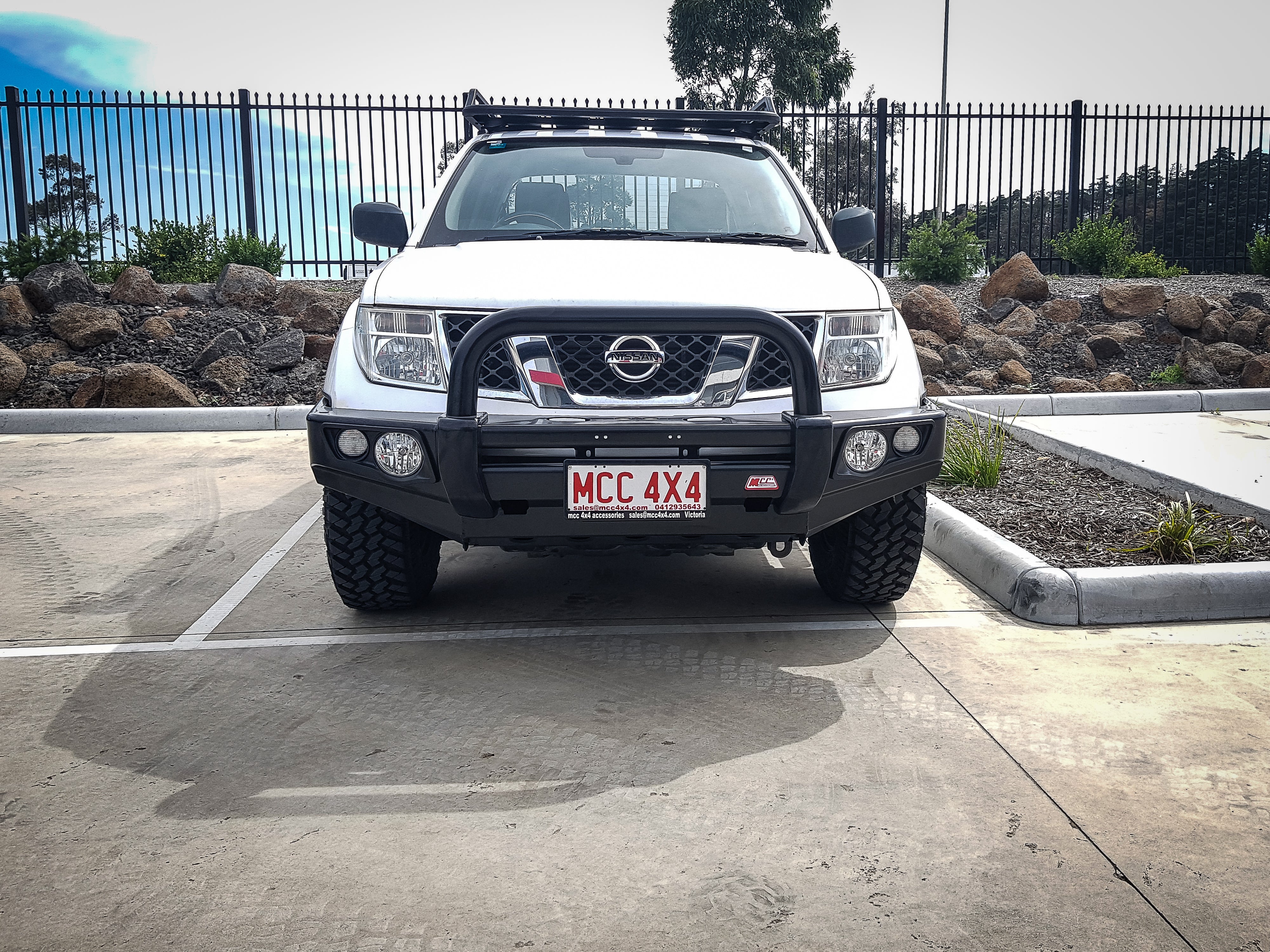 Navara D40 2011-2015 707-01 Falcon Bull Bar Single Black Loop Package (LED Foglight) - SKU MCC-03007-701SBLFOG - Image 6
