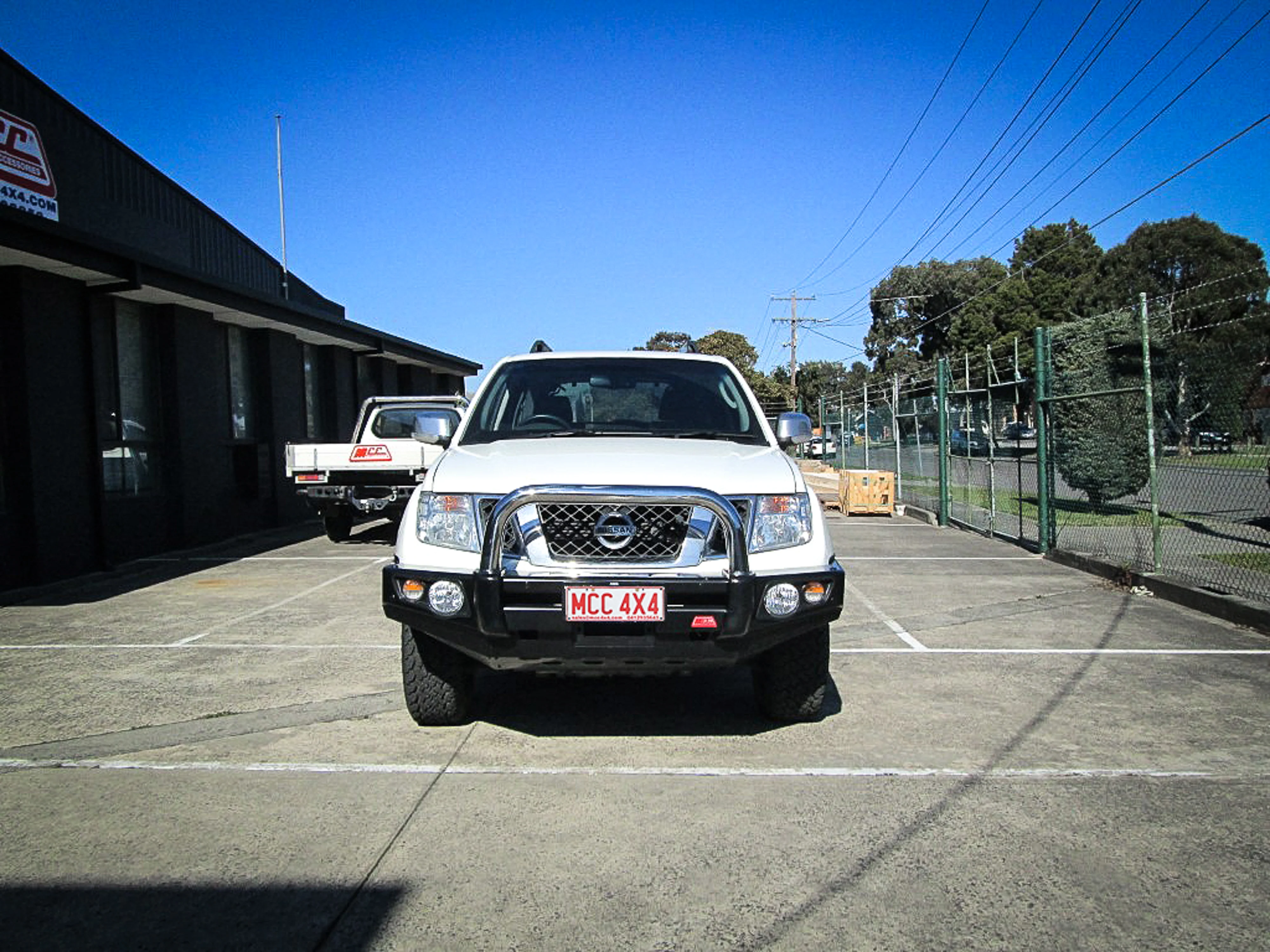 Navara D40 2011-2015 707-01 Falcon Bull Bar Single Stainless Loop Package (LED Foglight) - SKU MCC-03007-701SSLFOG - Image 3
