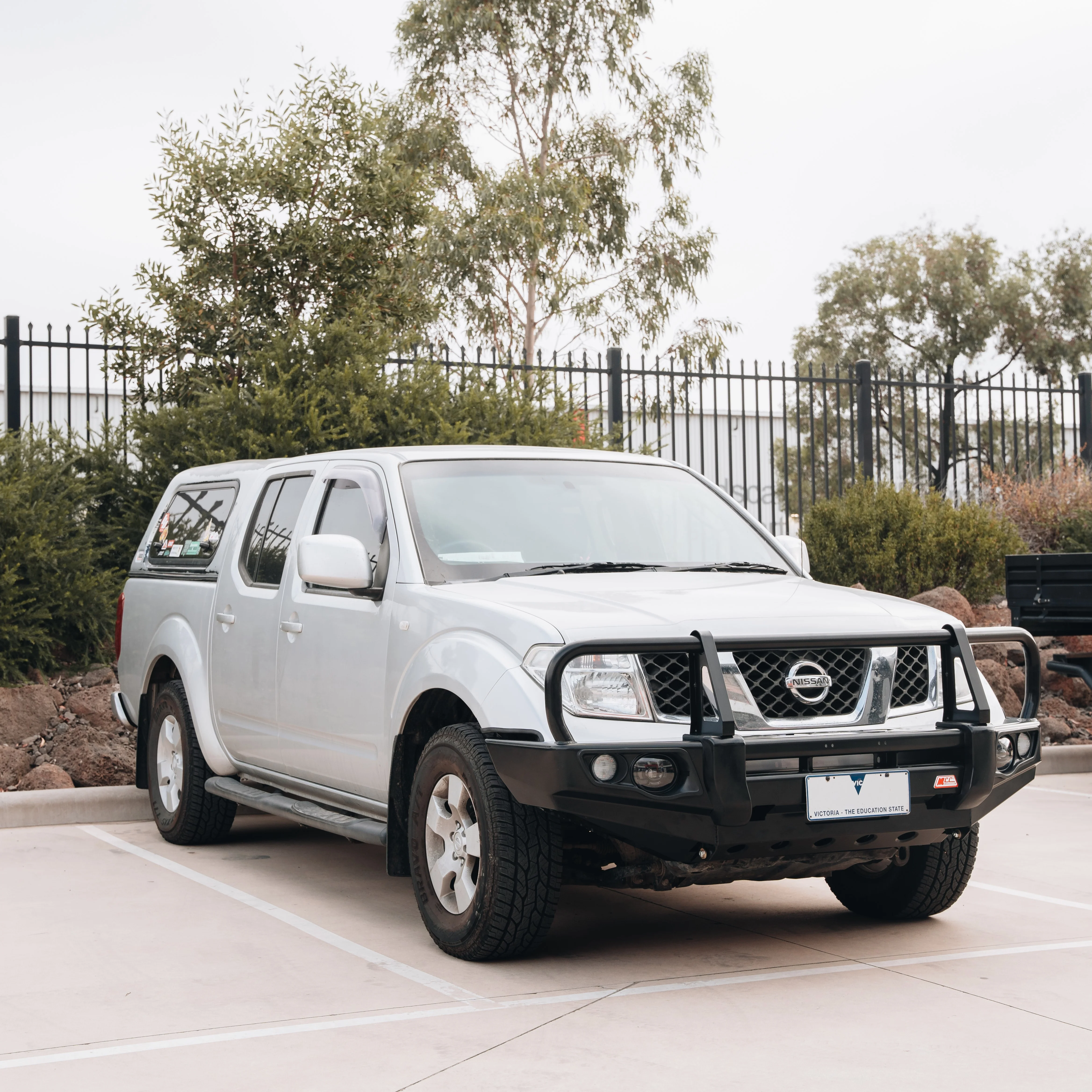 Navara D40 2011-2015 707-02 Falcon Bull Bar Black A-Frame Package (LED Foglight) - SKU MCC-03007-702FOGUP - Image 2