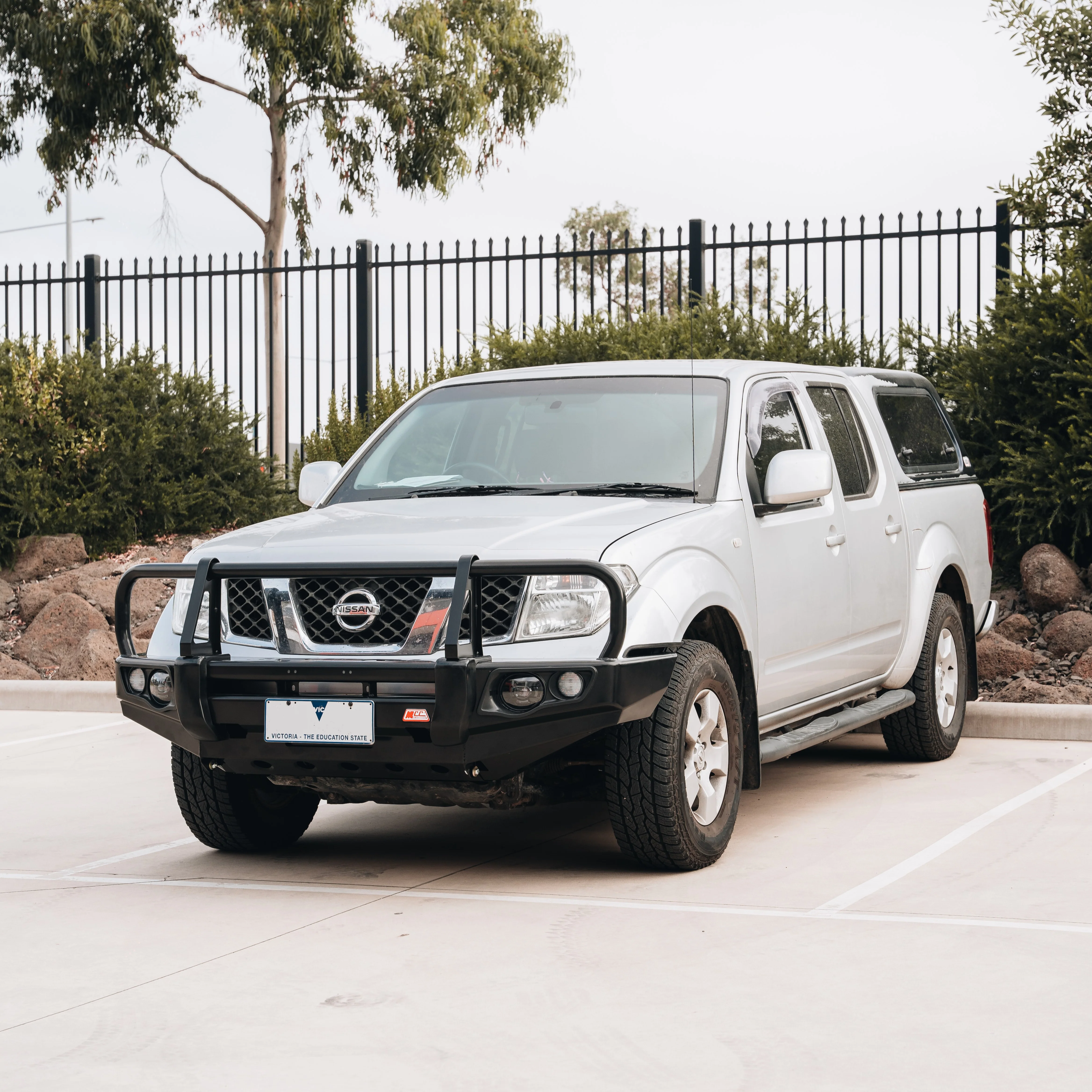 Navara D40 2011-2015 707-02 Falcon Bull Bar Black A-Frame Package (LED Foglight) - SKU MCC-03007-702FOGUP - Image 4