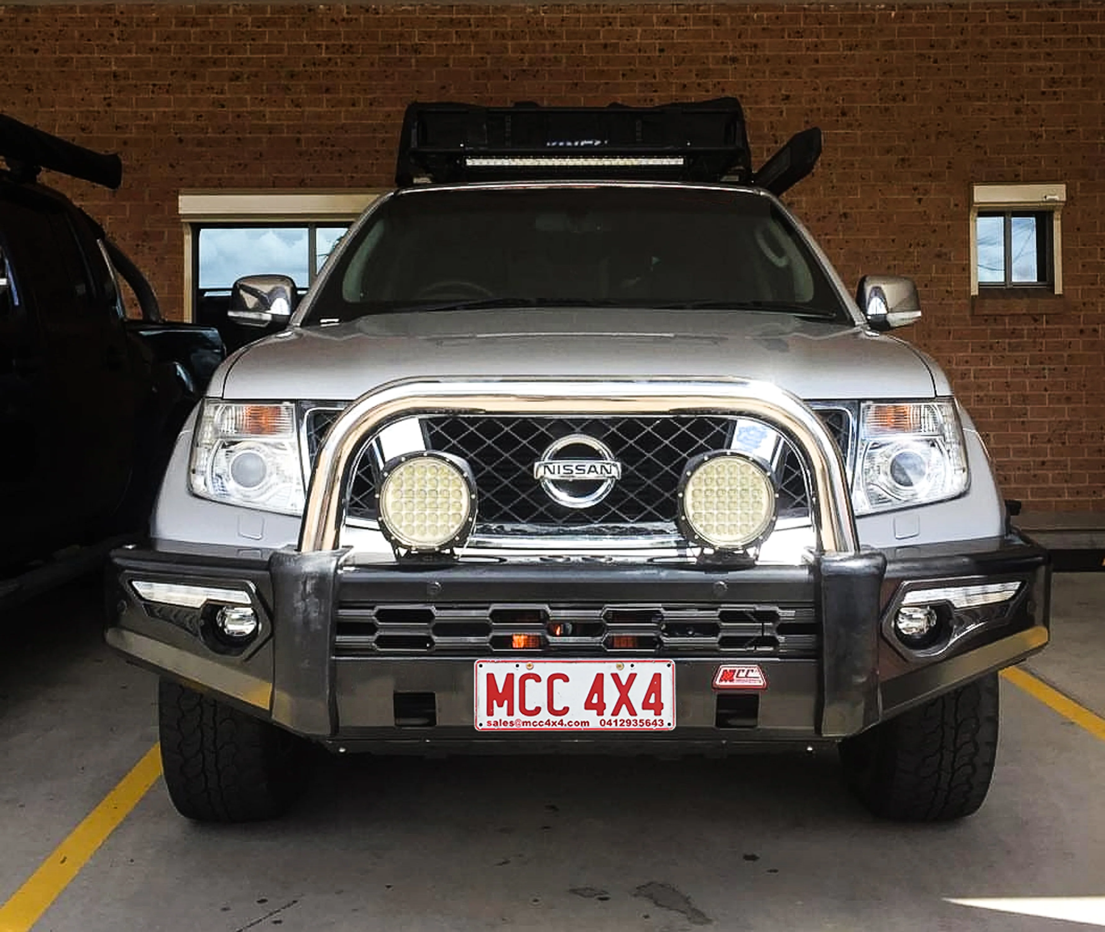Navara D40 2011-2015 808-01 Phoenix Bull Bar Single Black Loop Package - SKU MCC-03007-801SSBL - Image 2