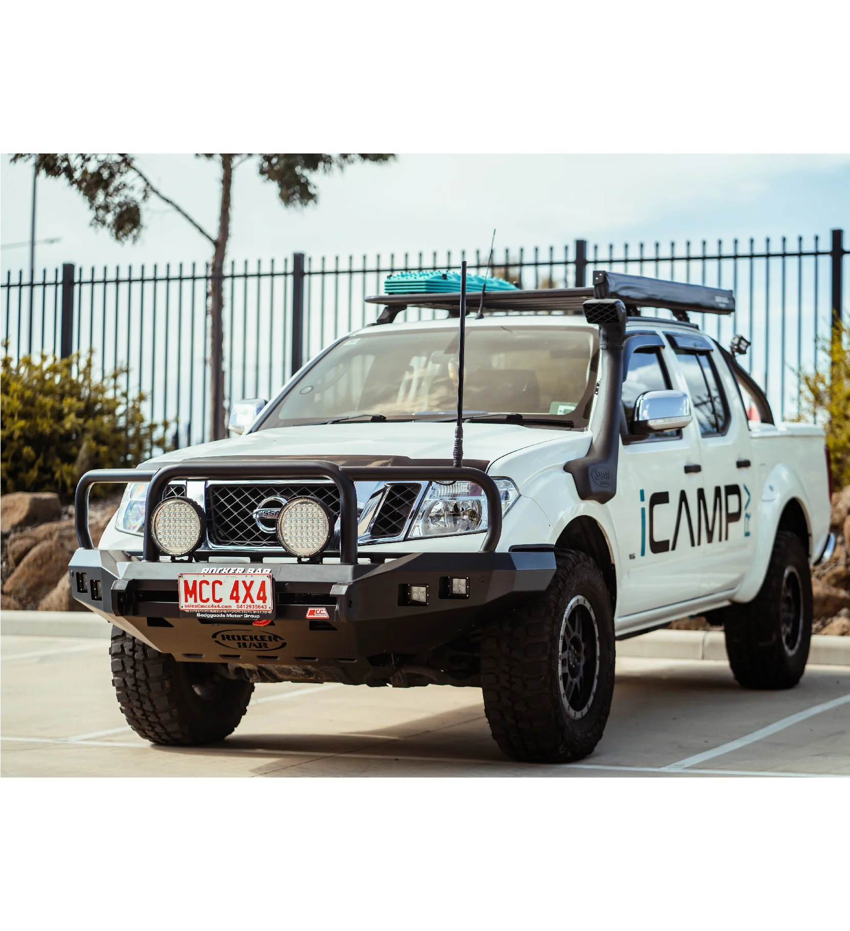 Navara D40 2011-2015 078-02SQ Rocker Bull Bar Triple Loops Package - SKU MCC-03007-7802SQ - Image 4