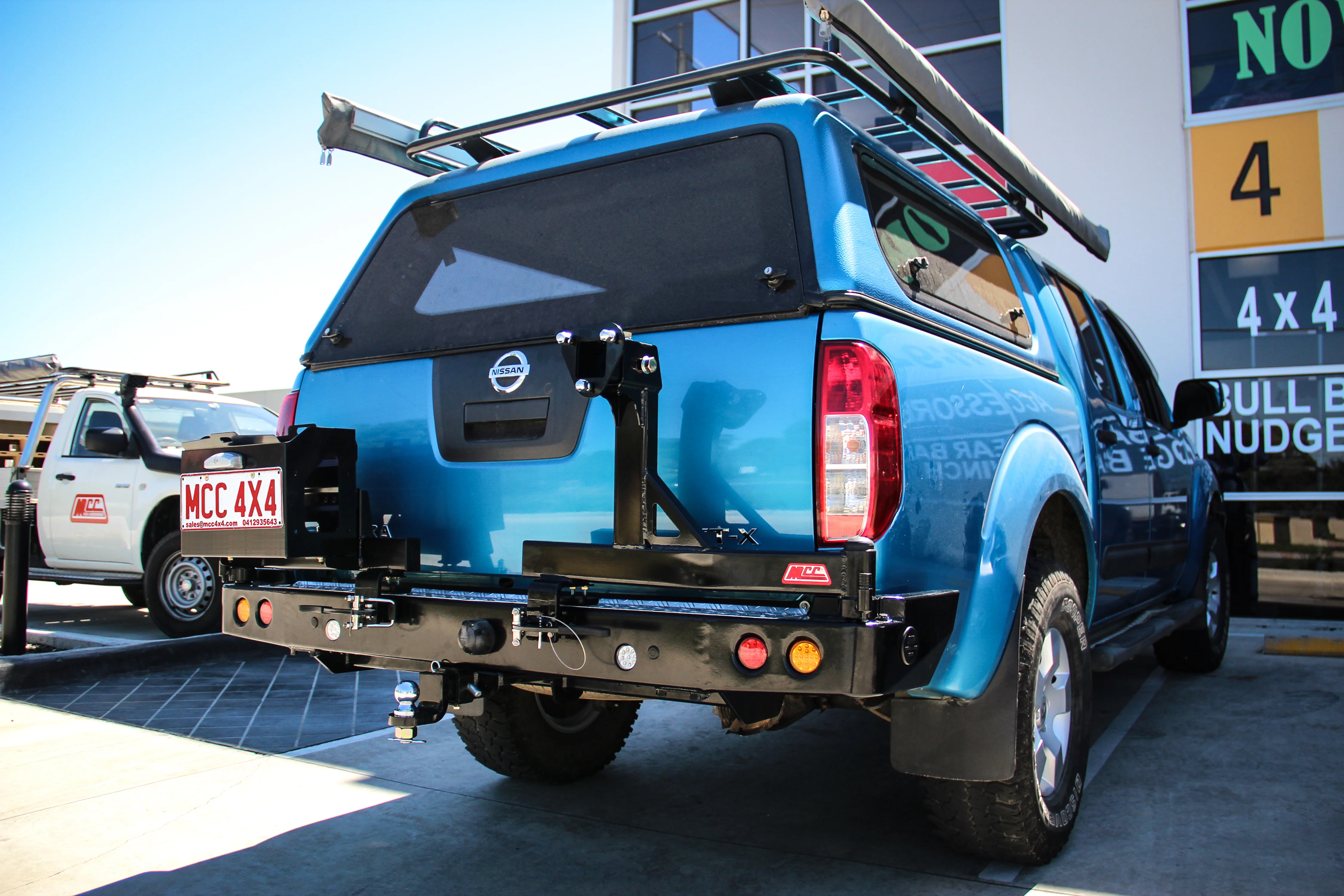 Navara D40 2005-2015 022-02 Rear Wheel Carrier Single Jerry Can Holder Package - SKU MCC-03006-202PK2 - Image 2