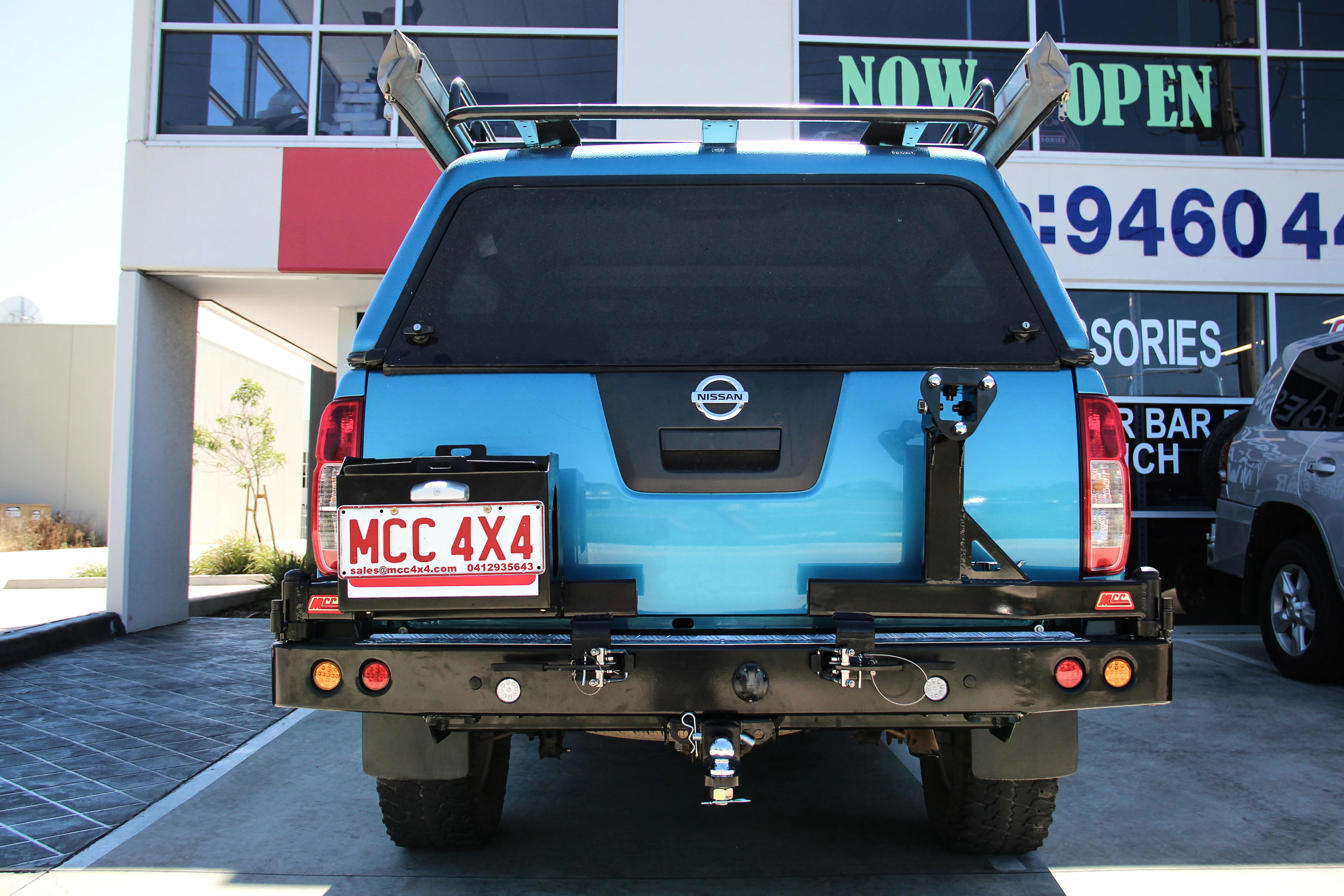 Navara D40 2005-2015 022-02 Rear Wheel Carrier Single Jerry Can Holder Package - SKU MCC-03006-202PK2 - Image 3