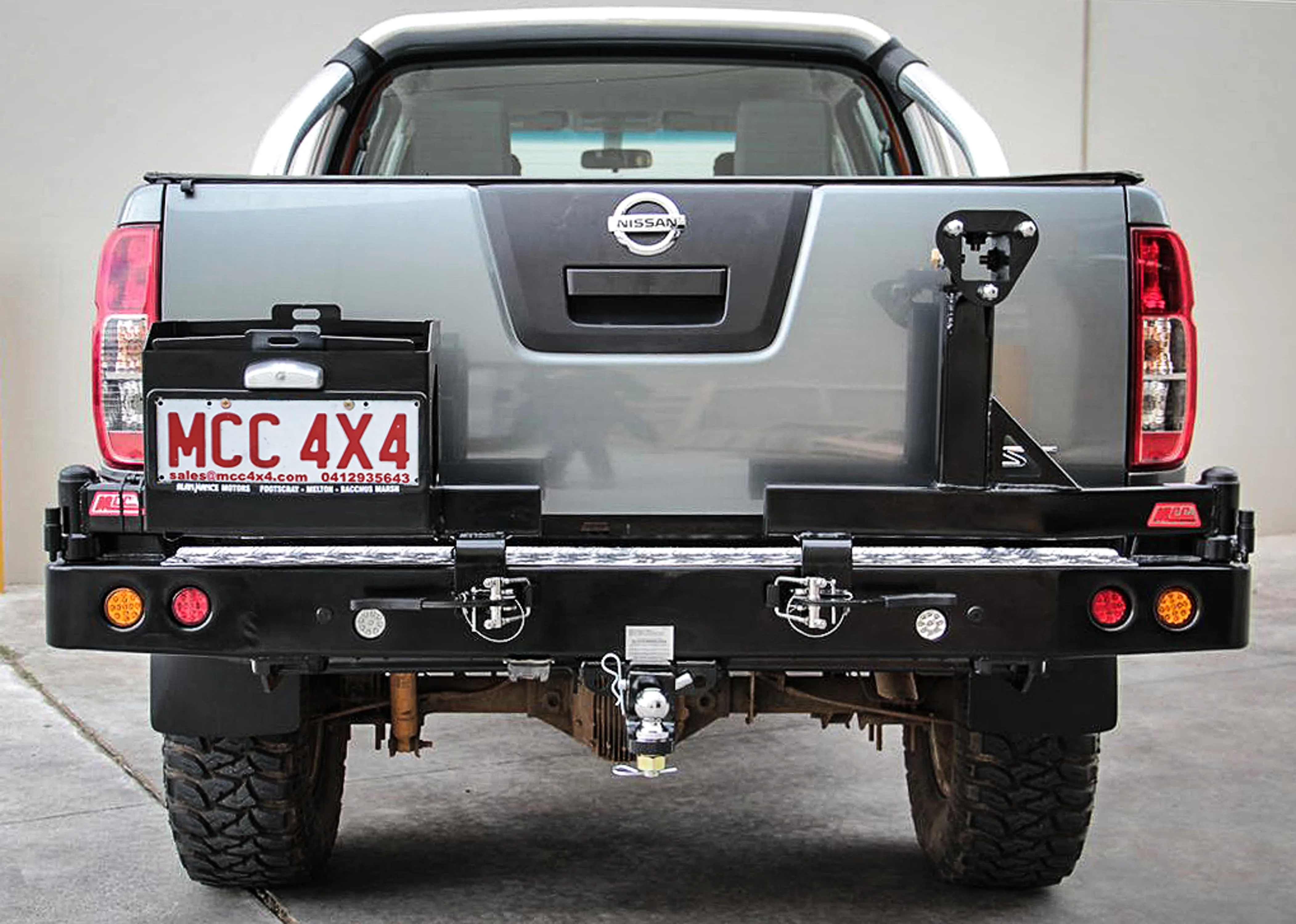 Navara D40 2005-2015 022-02 Rear Wheel Carrier Single Jerry Can Holder Package - SKU MCC-03006-202PK2 - Image 6