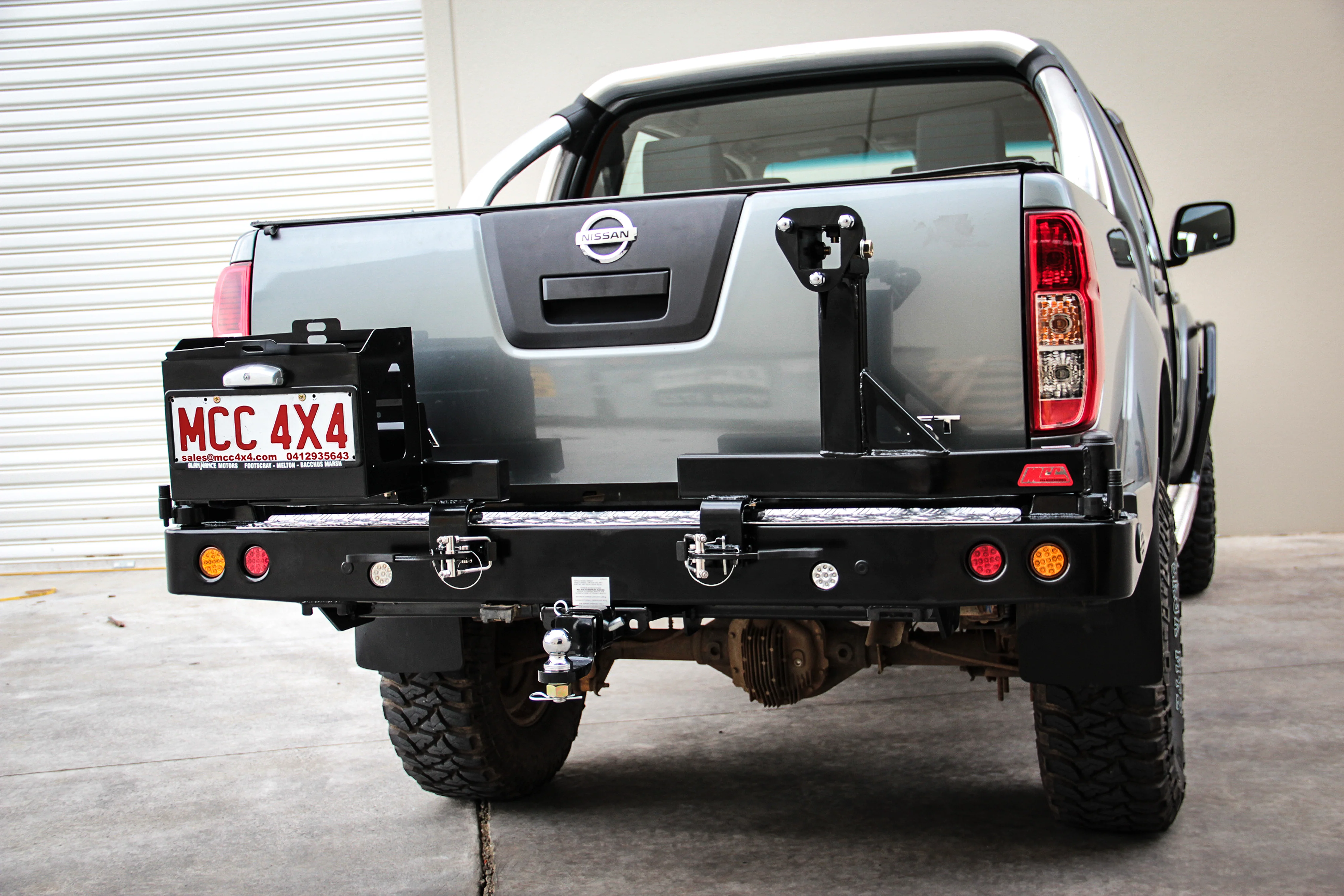 Navara D40 2005-2015 022-02 Rear Wheel Carrier Single Jerry Can Holder Package - SKU MCC-03006-202PK2 - Image 7
