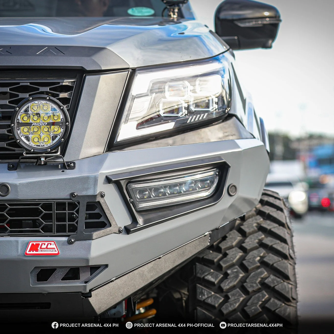 Navara NP300 2015-2020 909-01 Alloy Pegasus Bull Bar Bumper Replacement Package - SKU MCC-03013-901 - Image 4