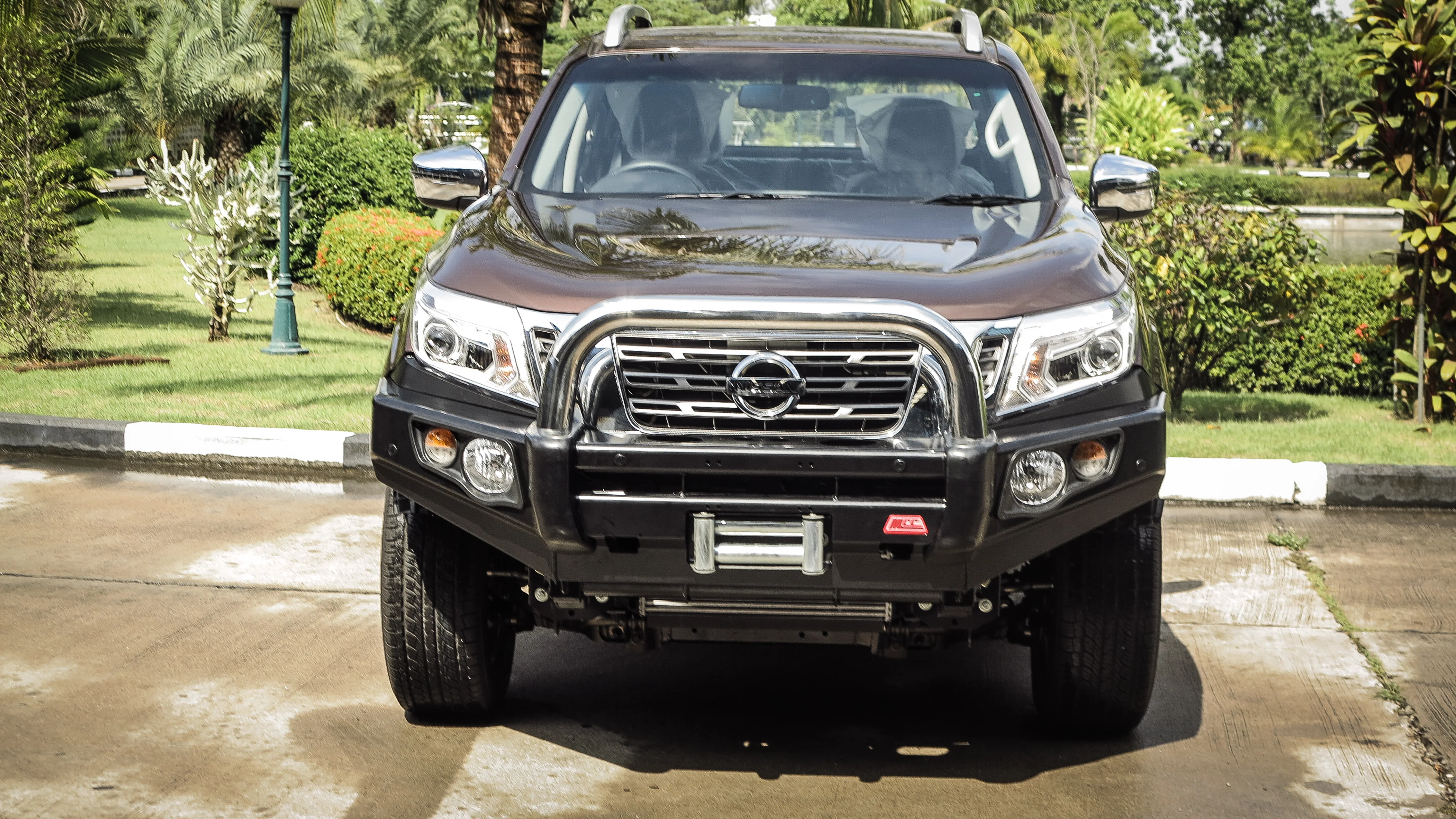 Navara NP300 2015-2020 707-01 Falcon Bull Bar Single Stainless Loop Package (No Foglight) - SKU MCC-03013-701SSL - Image 3