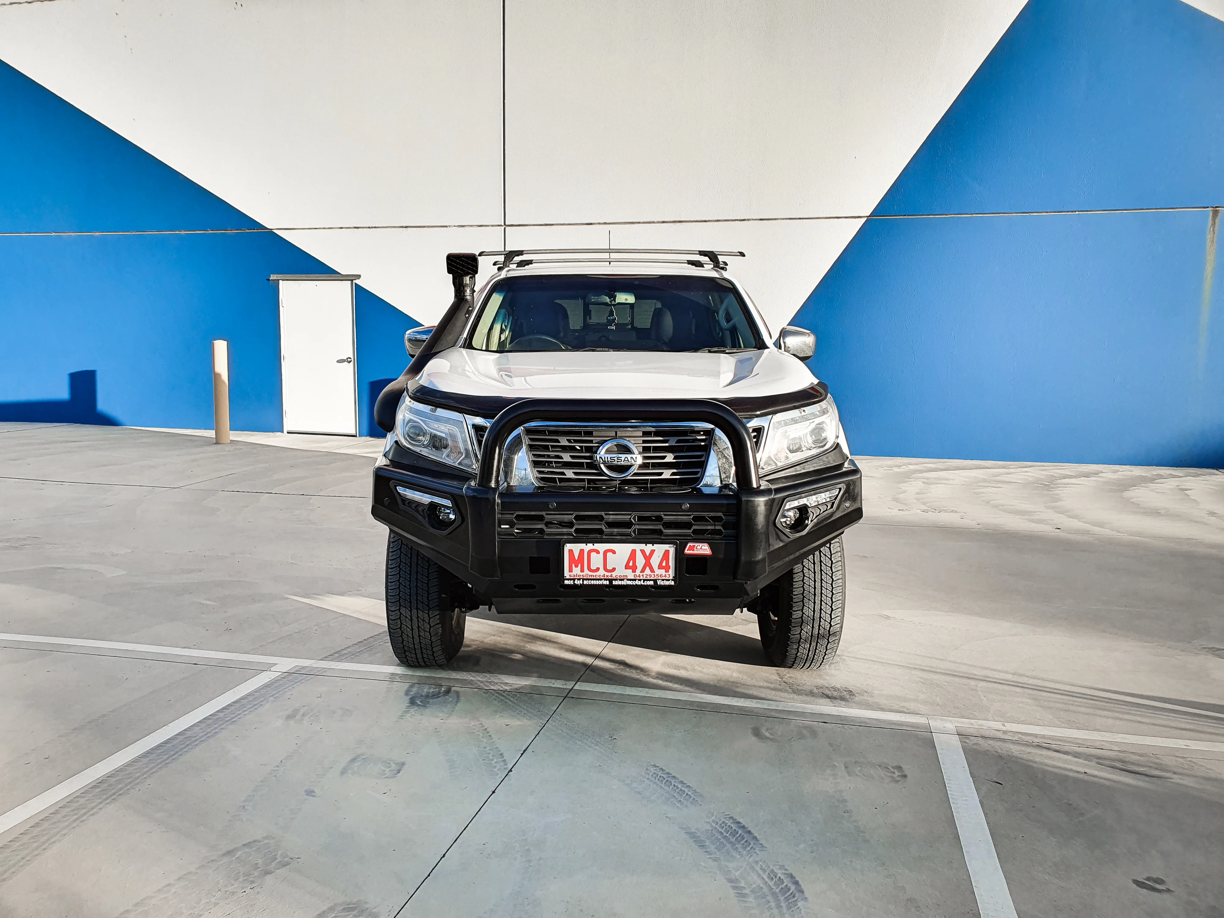 Navara NP300 2015-2020 808-01 Phoenix Bull Bar Single Black Loop Package - SKU MCC-03013-801SBL - Image 2