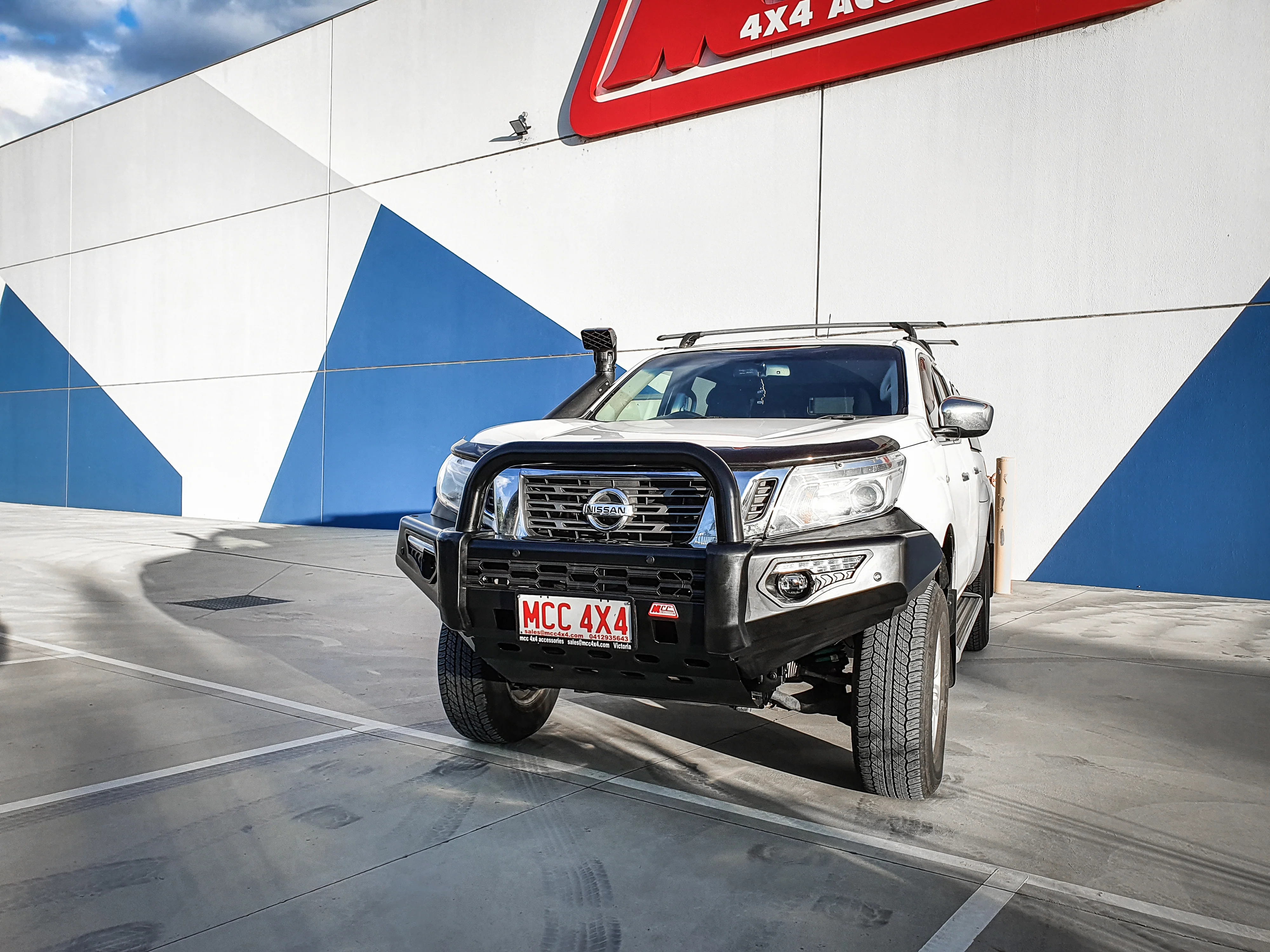 Navara NP300 2015-2020 808-01 Phoenix Bull Bar Single Black Loop Package - SKU MCC-03013-801SBL - Image 3