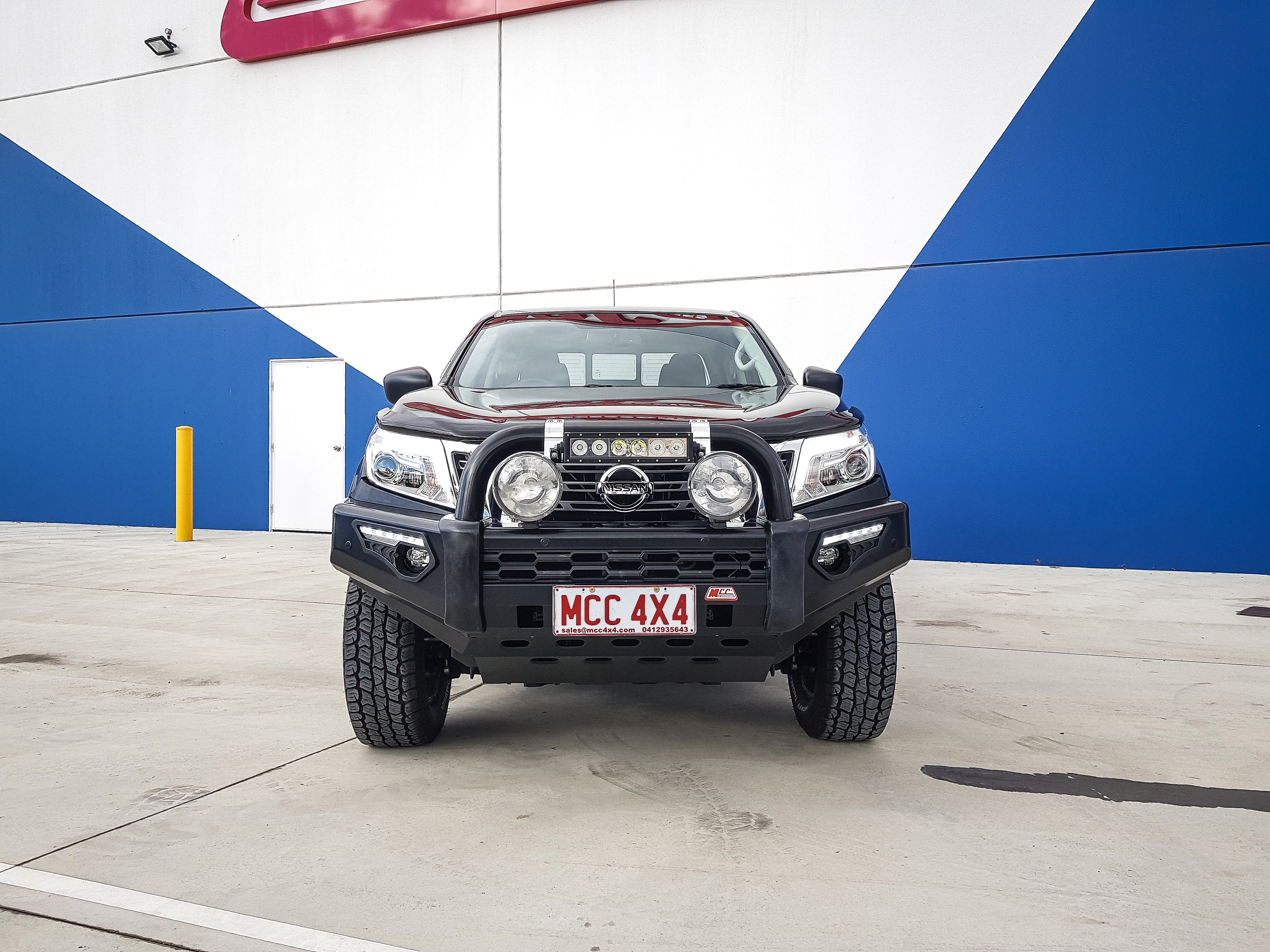 Navara NP300 2015-2020 808-01 Phoenix Bull Bar Single Black Loop Package - SKU MCC-03013-801SBL - Image 6