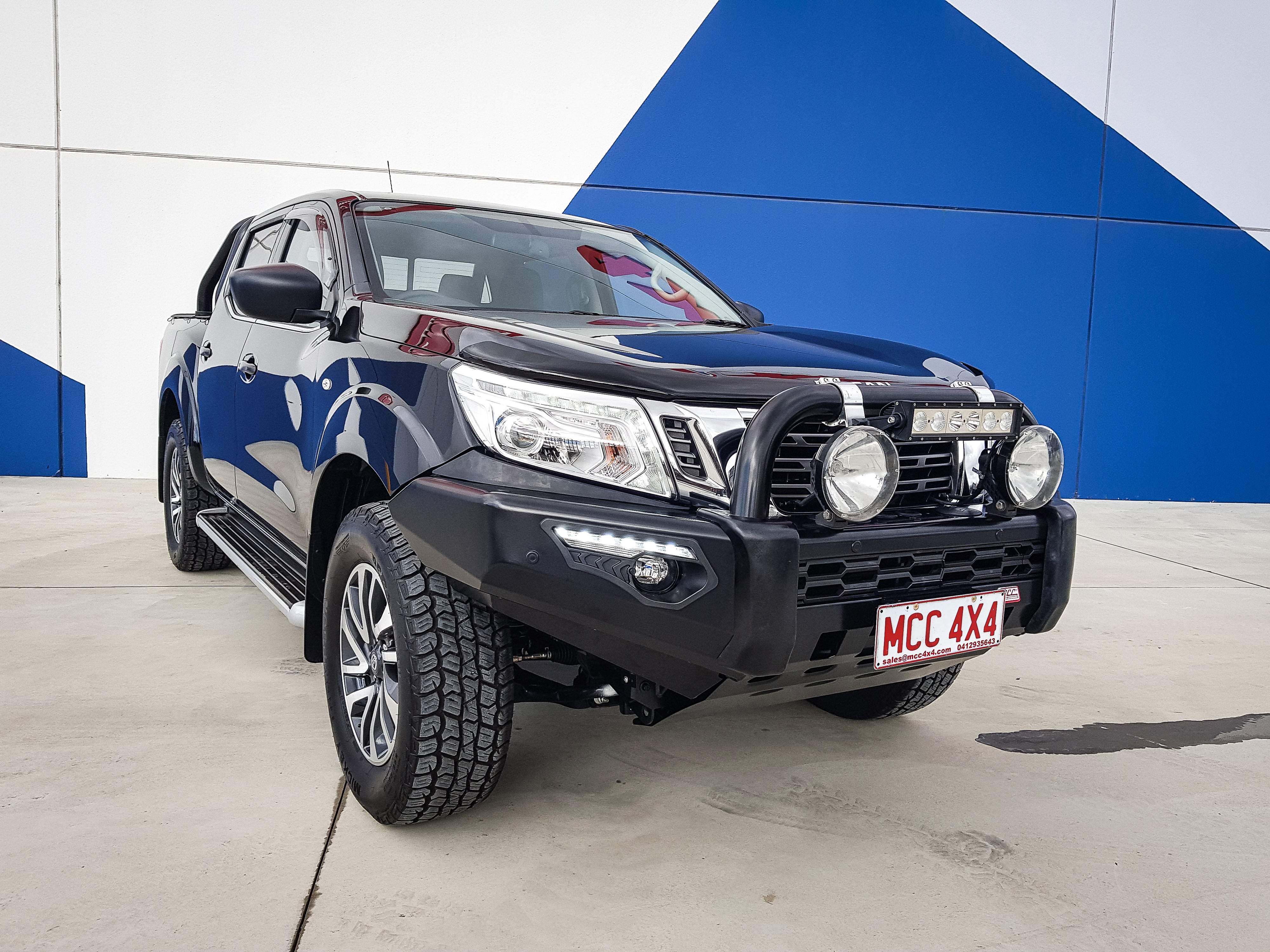 Navara NP300 2015-2020 808-01 Phoenix Bull Bar Single Black Loop Package - SKU MCC-03013-801SBL - Image 7