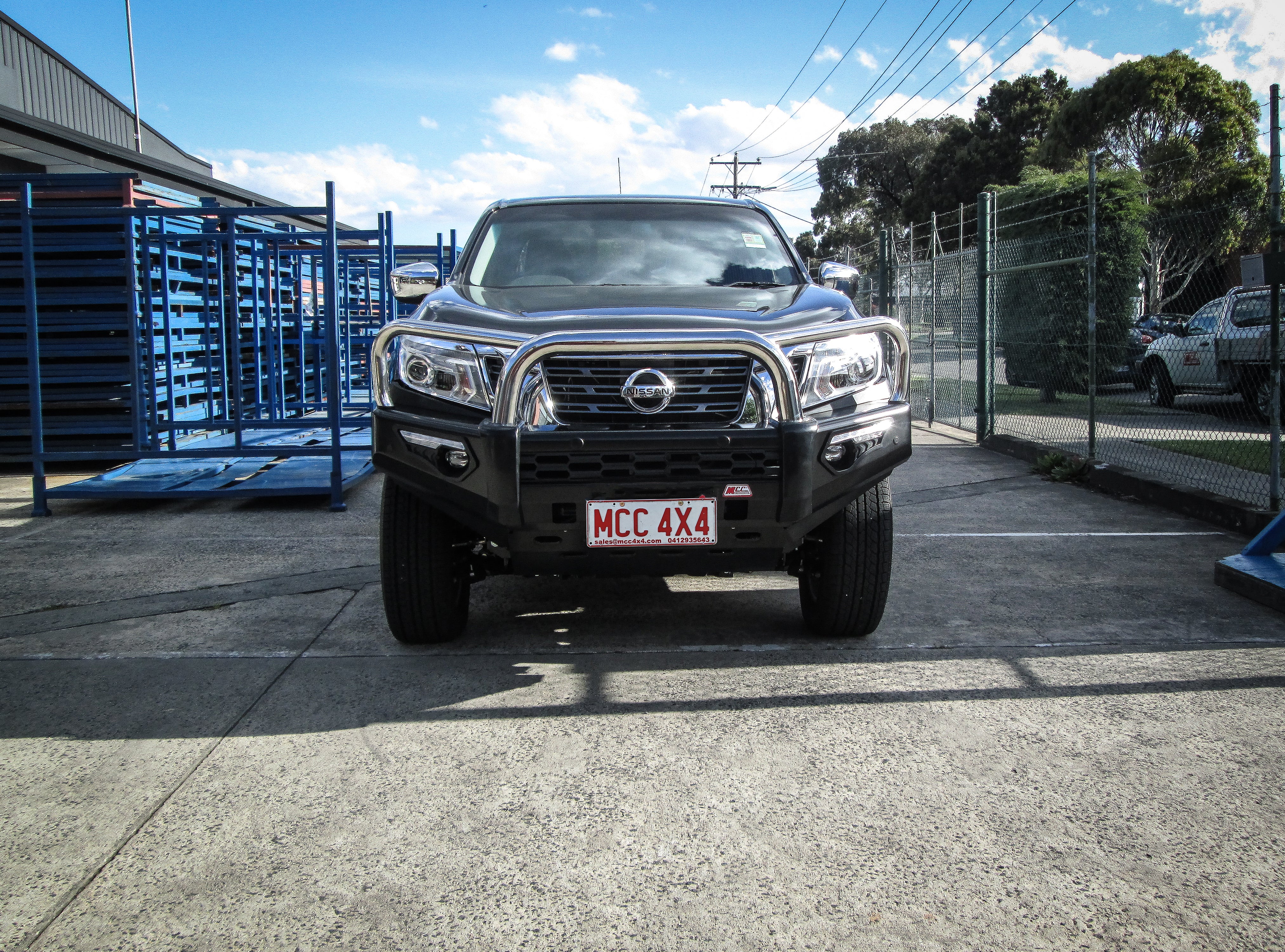 Navara NP300 2015-2020 808-01 Phoenix Bull Bar Triple Stainless Loops Package - SKU MCC-03013-801 - Image 3