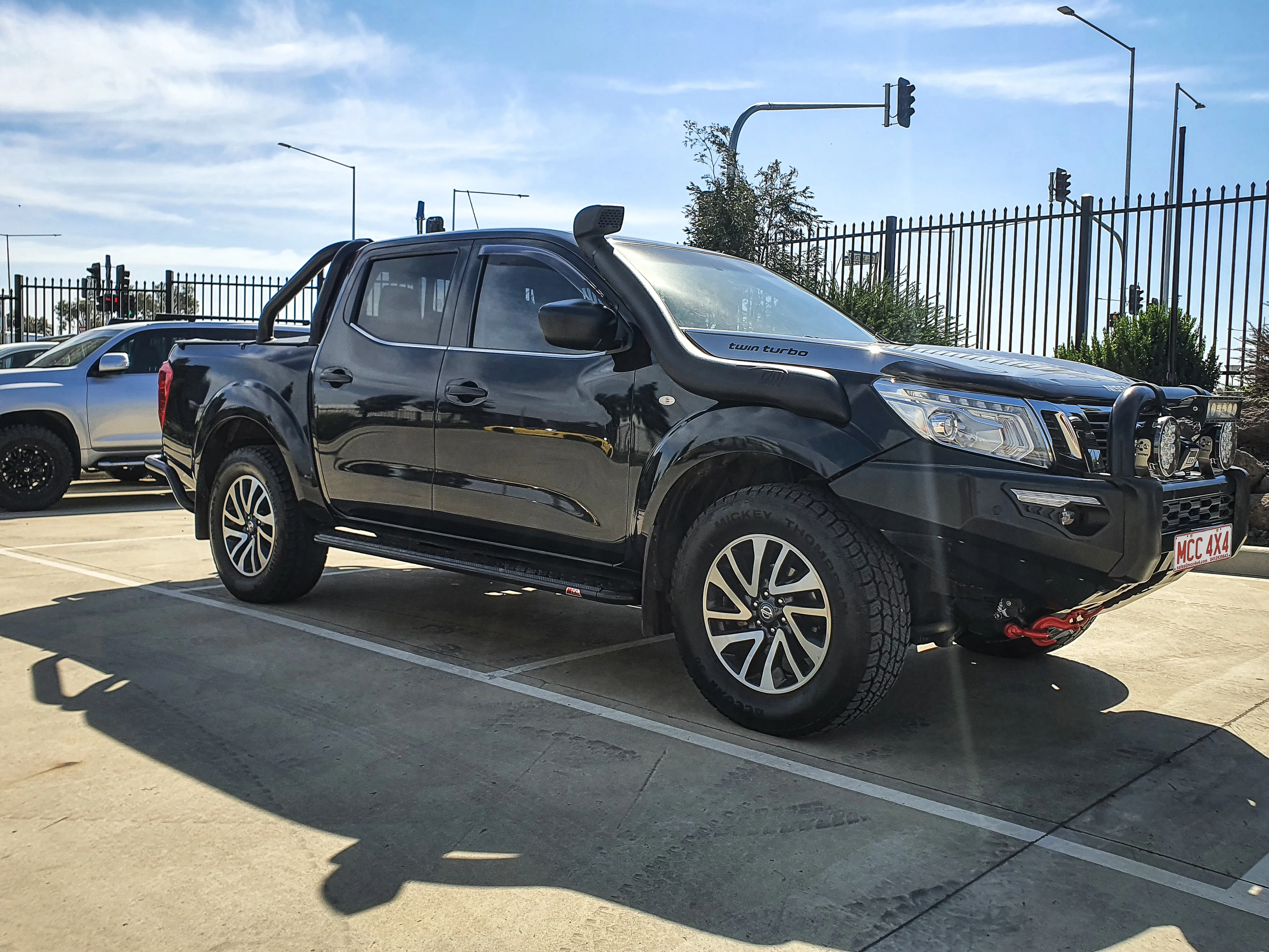Navara NP300 2015-Present 309BSBK All Black Side Step Package - SKU MCC-03013-309BSBK - Image 2