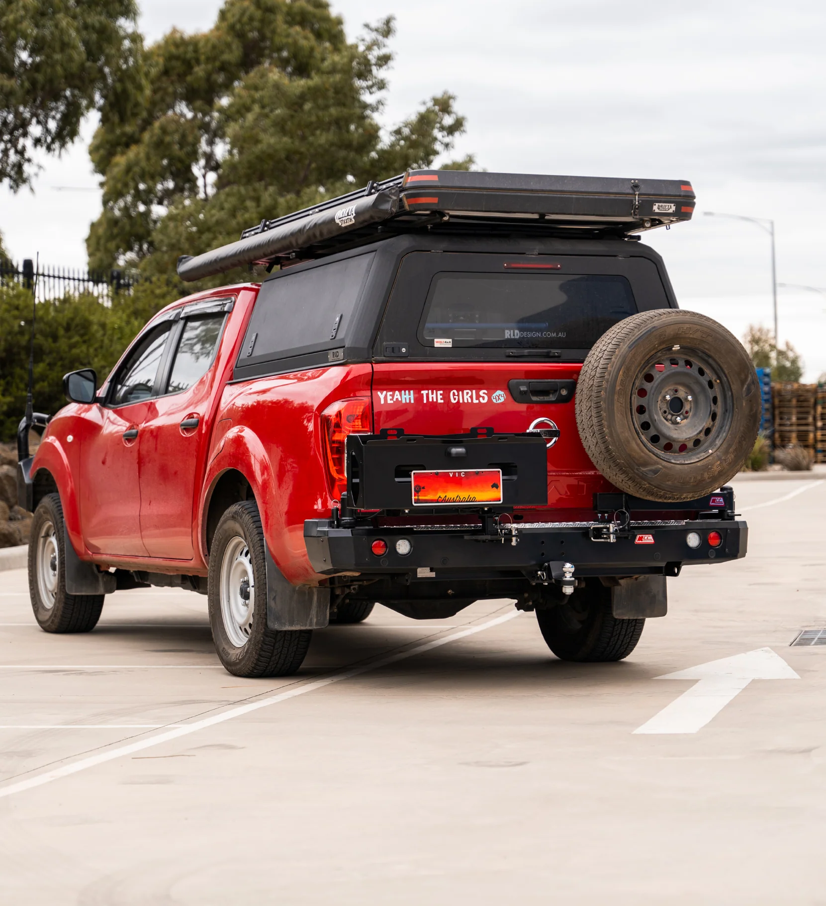 Navara NP300 2015-Present 022-02 Rear Wheel Carrier Double Jerry Can Holder Package (Non Radar Compatible) - SKU MCC-03013-202PK3 - Image 4