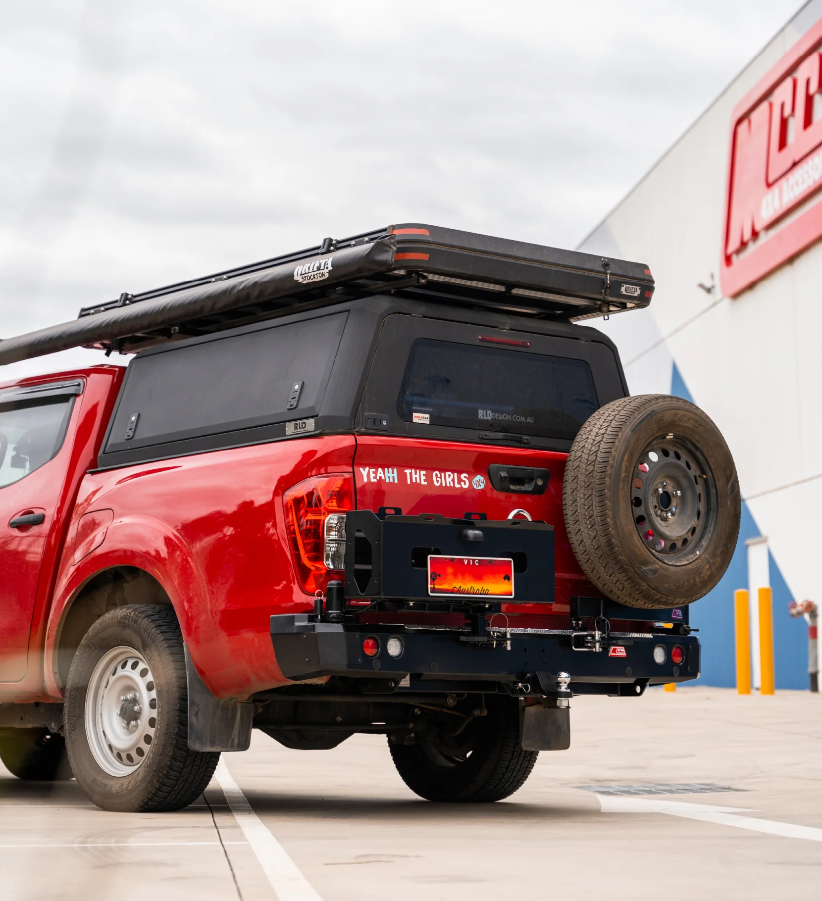 Navara NP300 2015-Present 022-02 Rear Wheel Carrier Double Jerry Can Holder Package (Non Radar Compatible) - SKU MCC-03013-202PK3 - Image 6