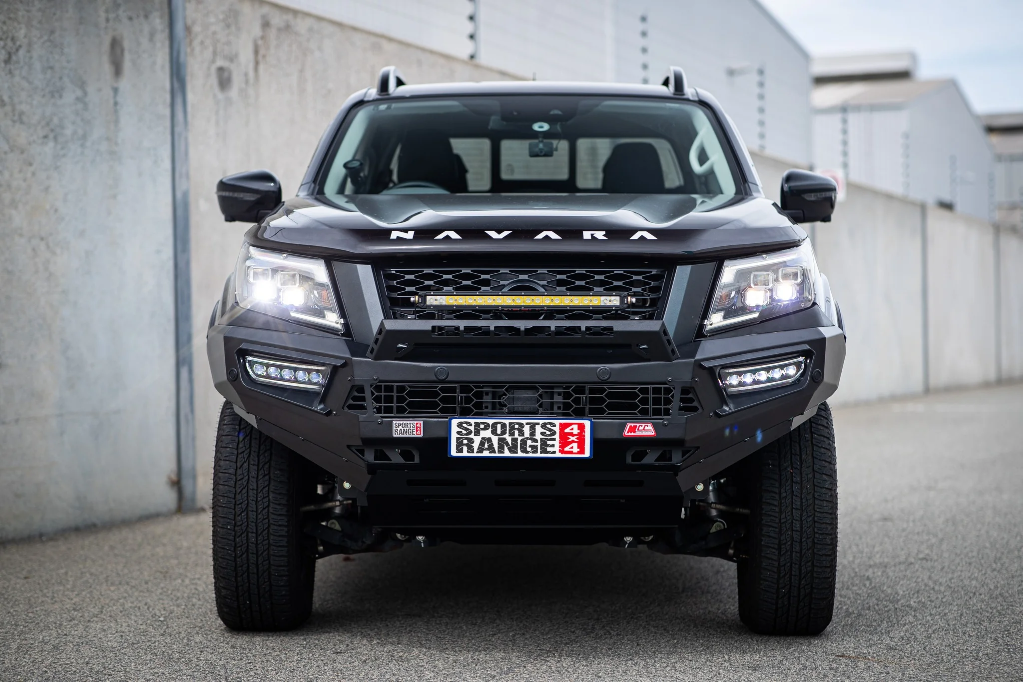 Navara Np300 2021-Present - 909-01 Alloy Pegasus Bull Bar Bumper Replacement Package  IEB Compatible (Intelligent Emergency Braking) - SKU MCC-03014-901 - Image 3