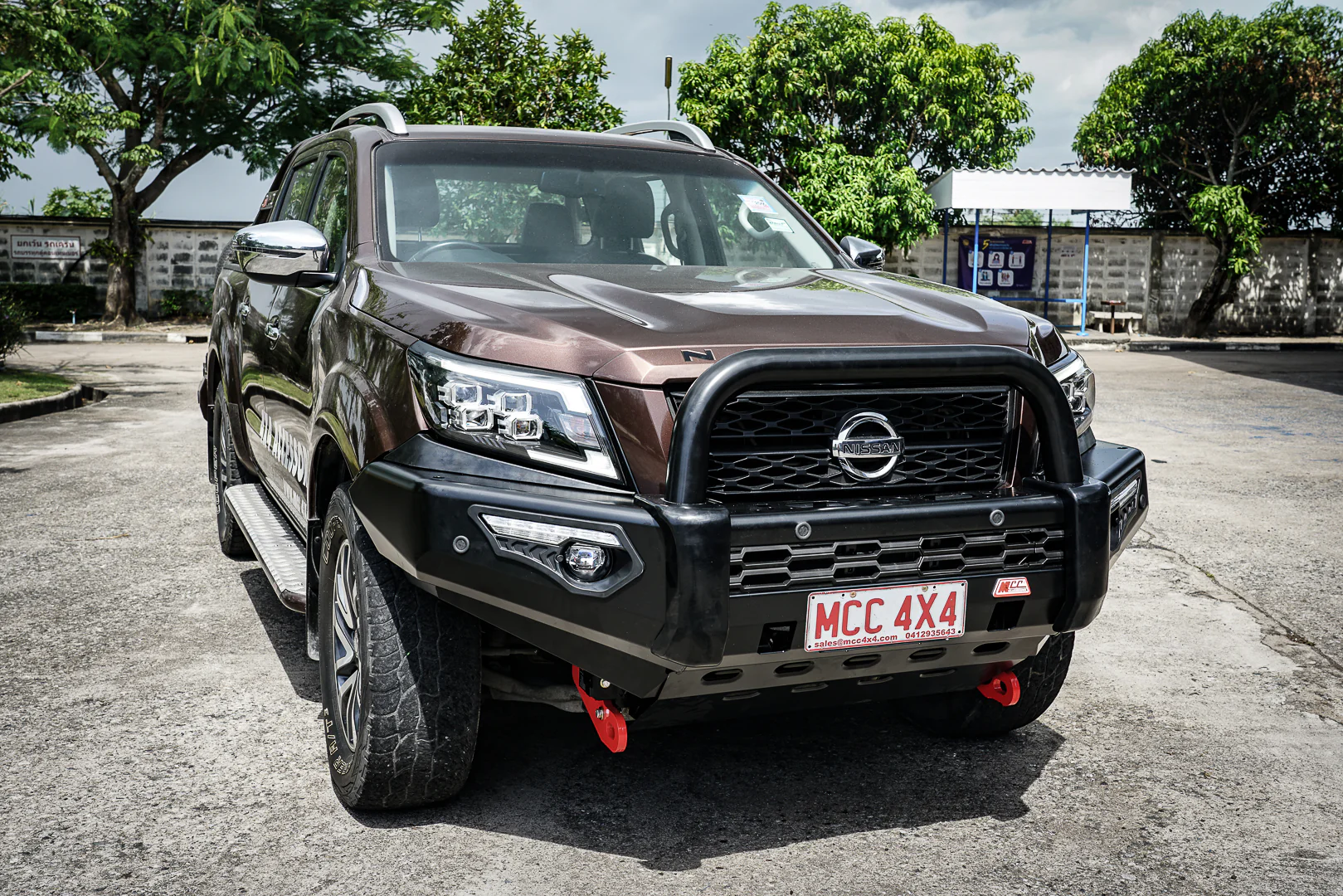 Navara Np300 2021-Present - 808-01 Phoenix Bull Bar Single Black Loop Package IEB Compatible (Intelligent Emergency Braking) - SKU MCC-03014-801SBL - Image 2