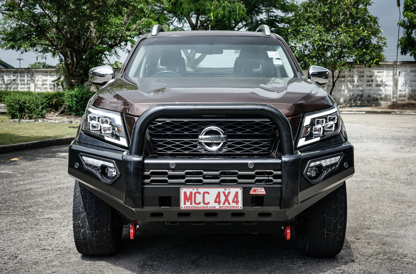 Navara Np300 2021-Present - 808-01 Phoenix Bull Bar Single Black Loop Package IEB Compatible (Intelligent Emergency Braking) - SKU MCC-03014-801SBL - Image 3