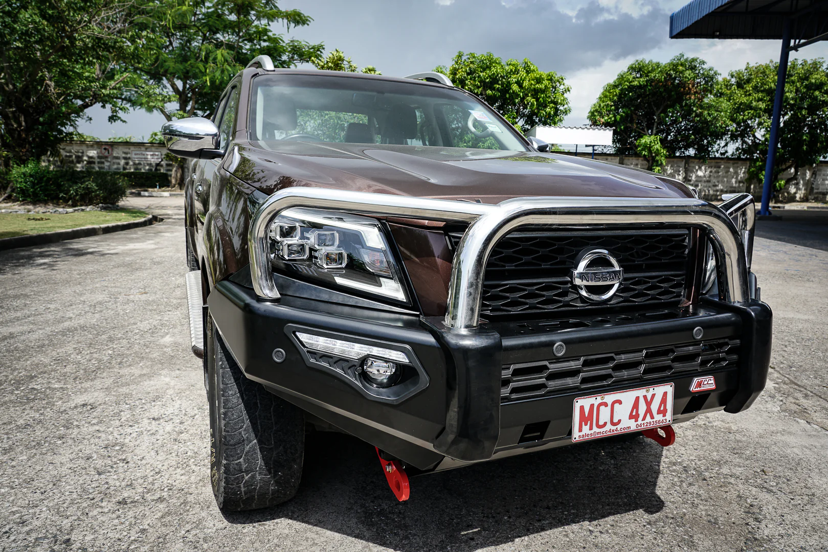Navara Np300 2021-Present - 808-01 Phoenix Bull Bar Triple Stainless Loops Package IEB Compatible (Intelligent Emergency Braking) - SKU MCC-03014-801 - Image 2