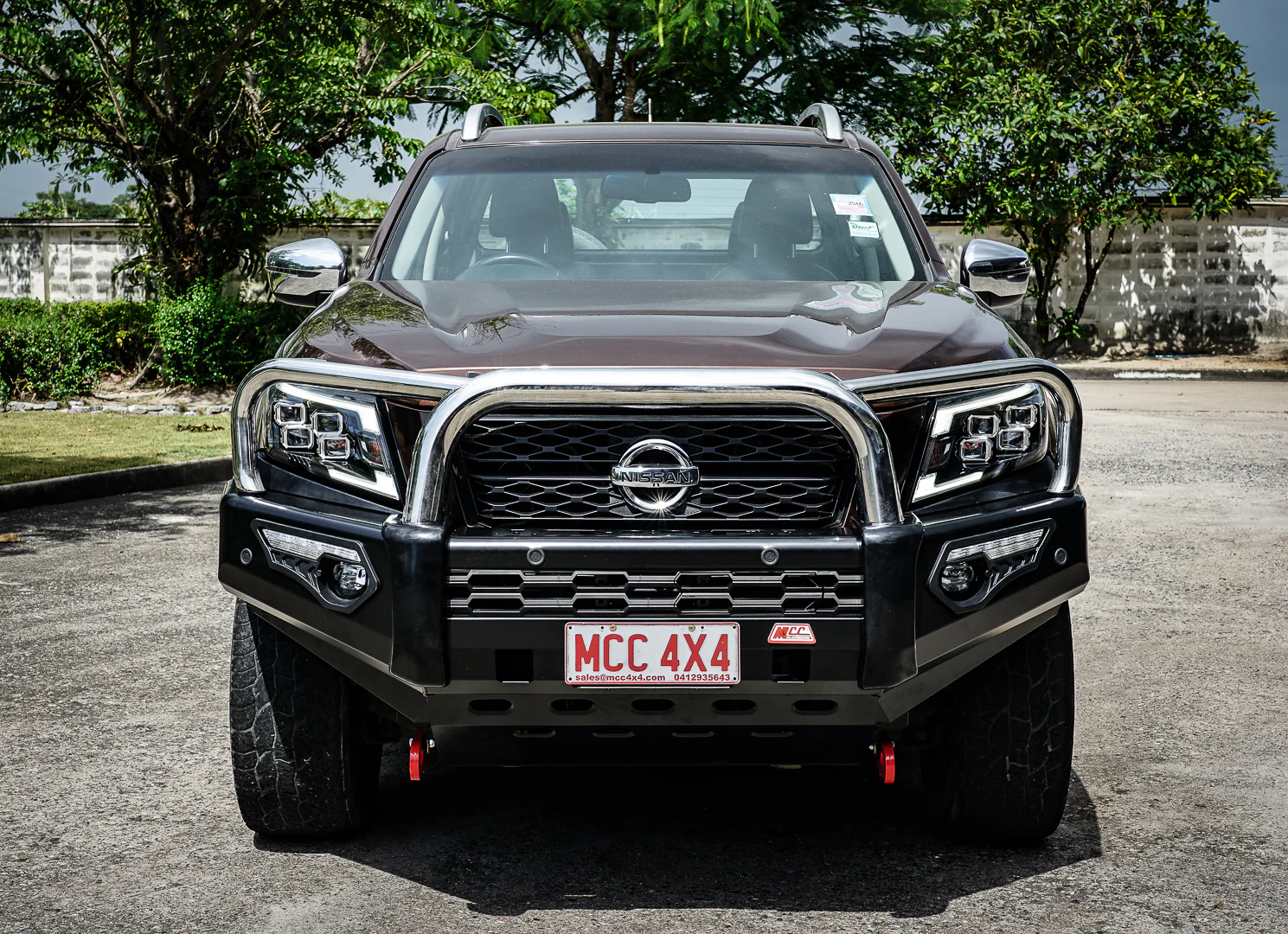 Navara Np300 2021-Present - 808-01 Phoenix Bull Bar Triple Stainless Loops Package IEB Compatible (Intelligent Emergency Braking) - SKU MCC-03014-801 - Image 4