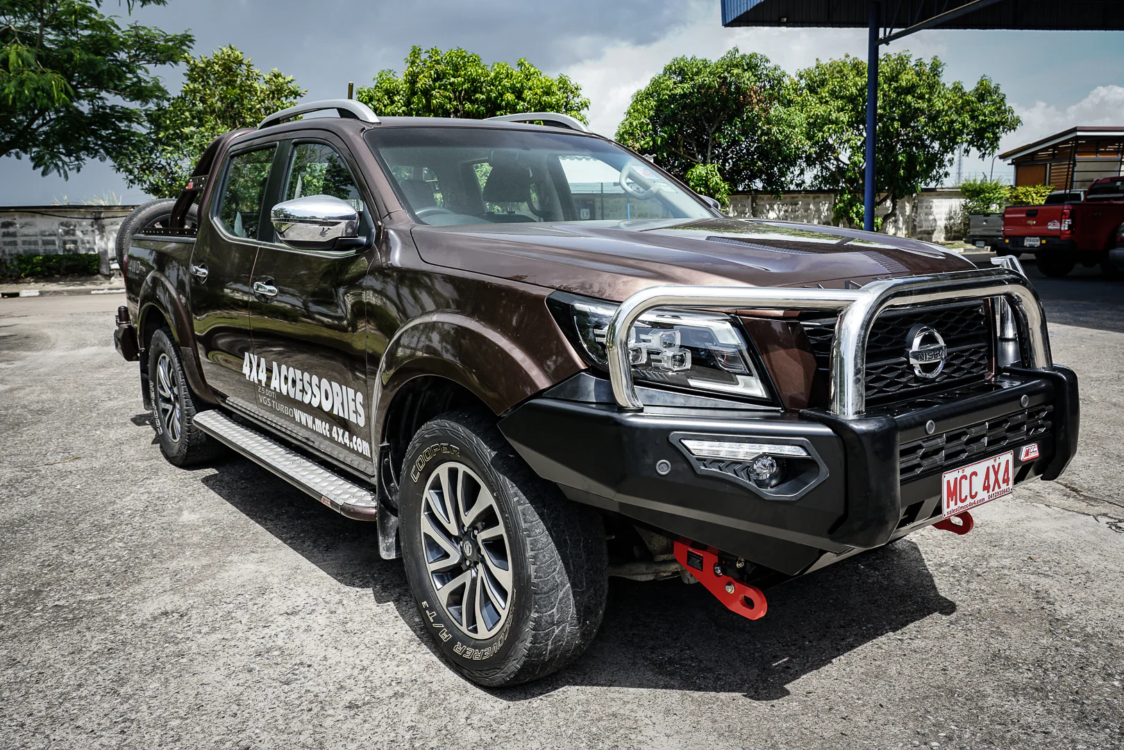 Navara Np300 2021-Present - 808-01 Phoenix Bull Bar Triple Stainless Loops Package IEB Compatible (Intelligent Emergency Braking) - SKU MCC-03014-801 - Image 5