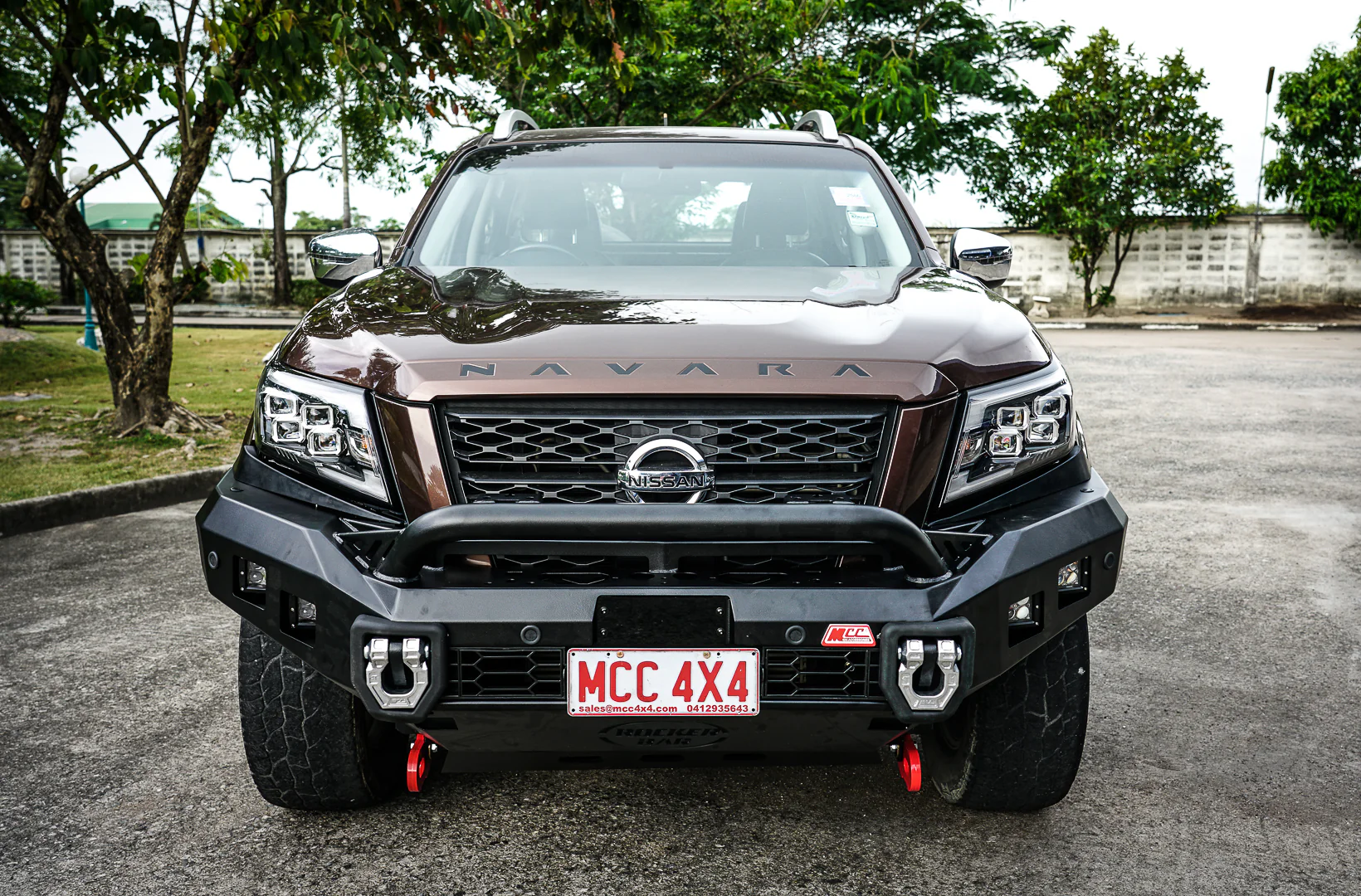 Navara Np300 2021-Present - 078-01SQL Rocker Bull Bar Single Low Loop Package IEB Compatible (Intelligent Emergency Braking) - SKU MCC-03014-7801SQL - Image 3