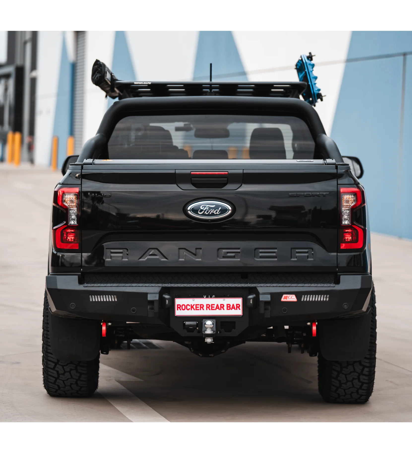 New Ranger 2022-On - 022-01 Rocker Rear Bar Package - SKU MCC-05010-201 - Image 3