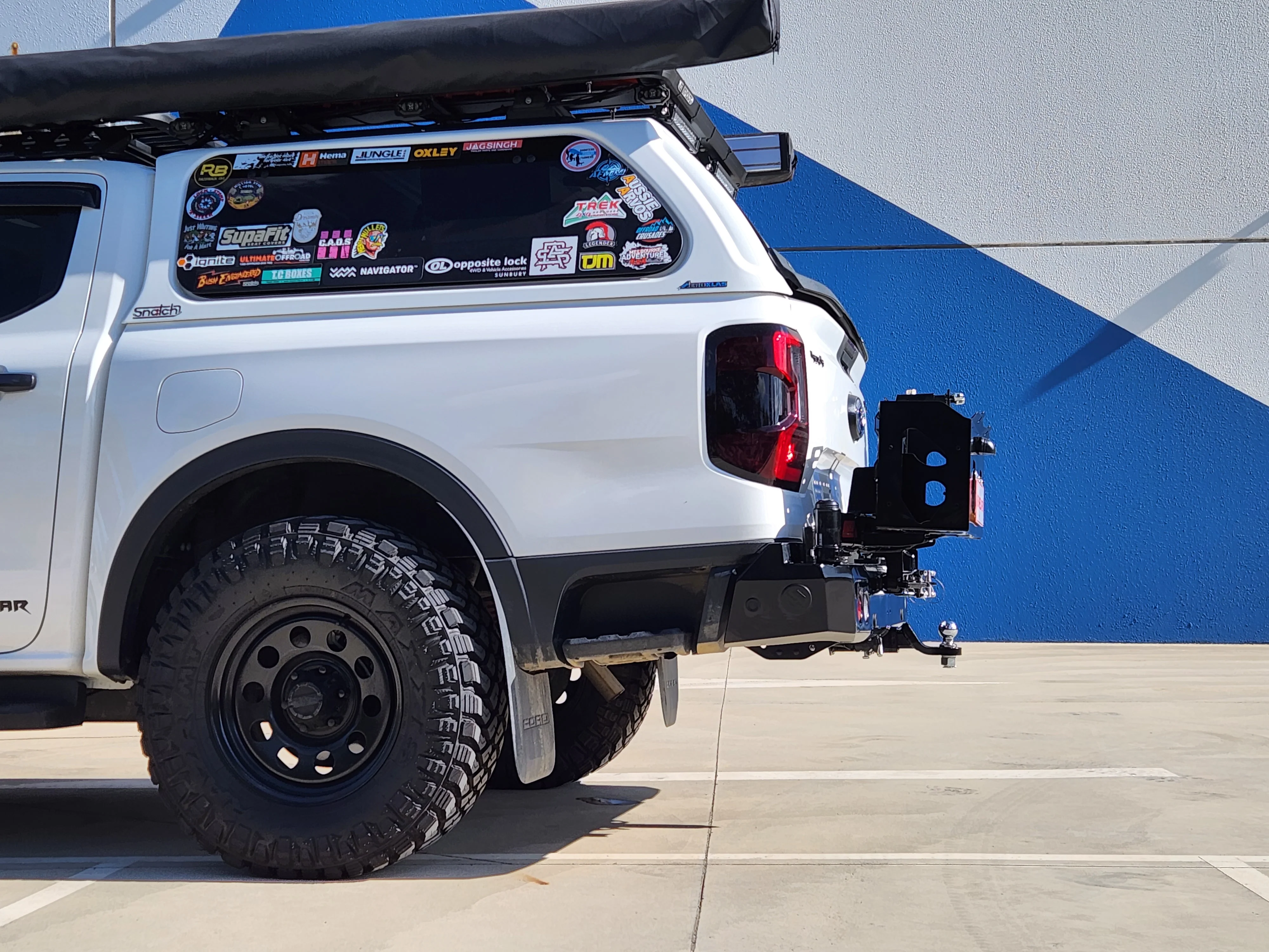 New Ranger 2022-On - 022-02 Rear Wheel Carrier Double Jerry Can Holder Package - SKU MCC-05010-202PK3 - Image 11