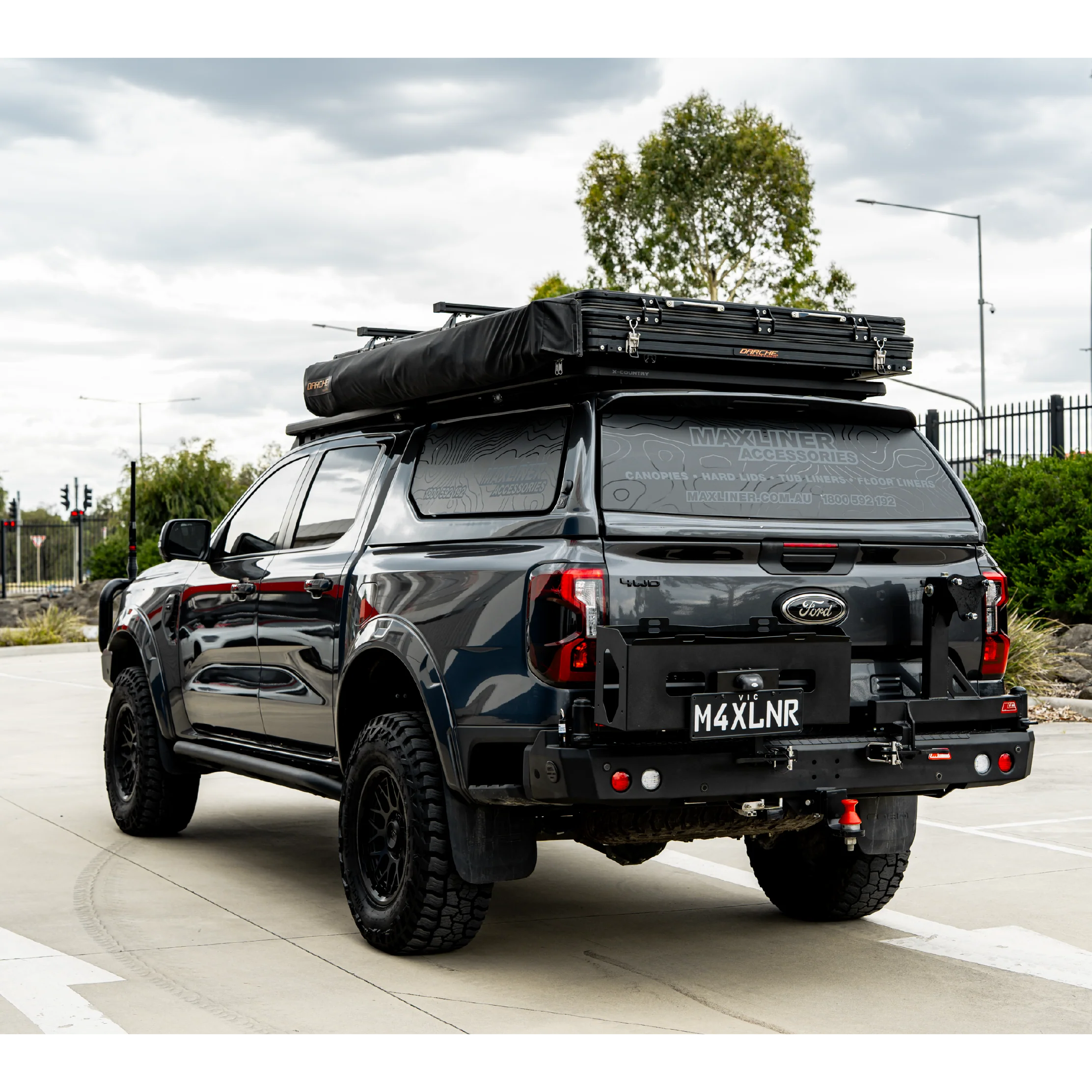 New Ranger 2022-On - 022-02 Rear Wheel Carrier Double Jerry Can Holder Package - SKU MCC-05010-202PK3 - Image 2