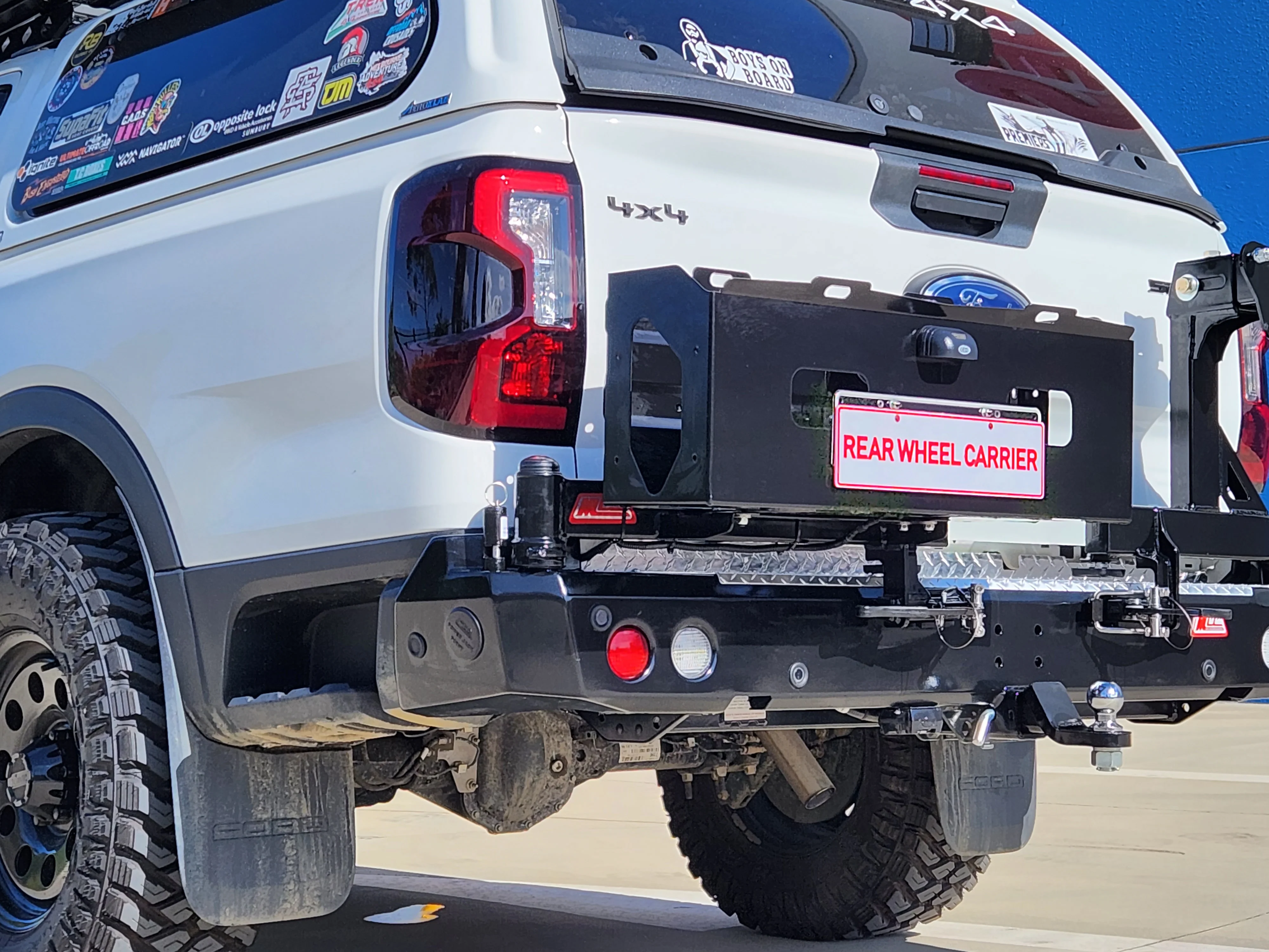 New Ranger 2022-On - 022-02 Rear Wheel Carrier Double Jerry Can Holder Package - SKU MCC-05010-202PK3 - Image 8