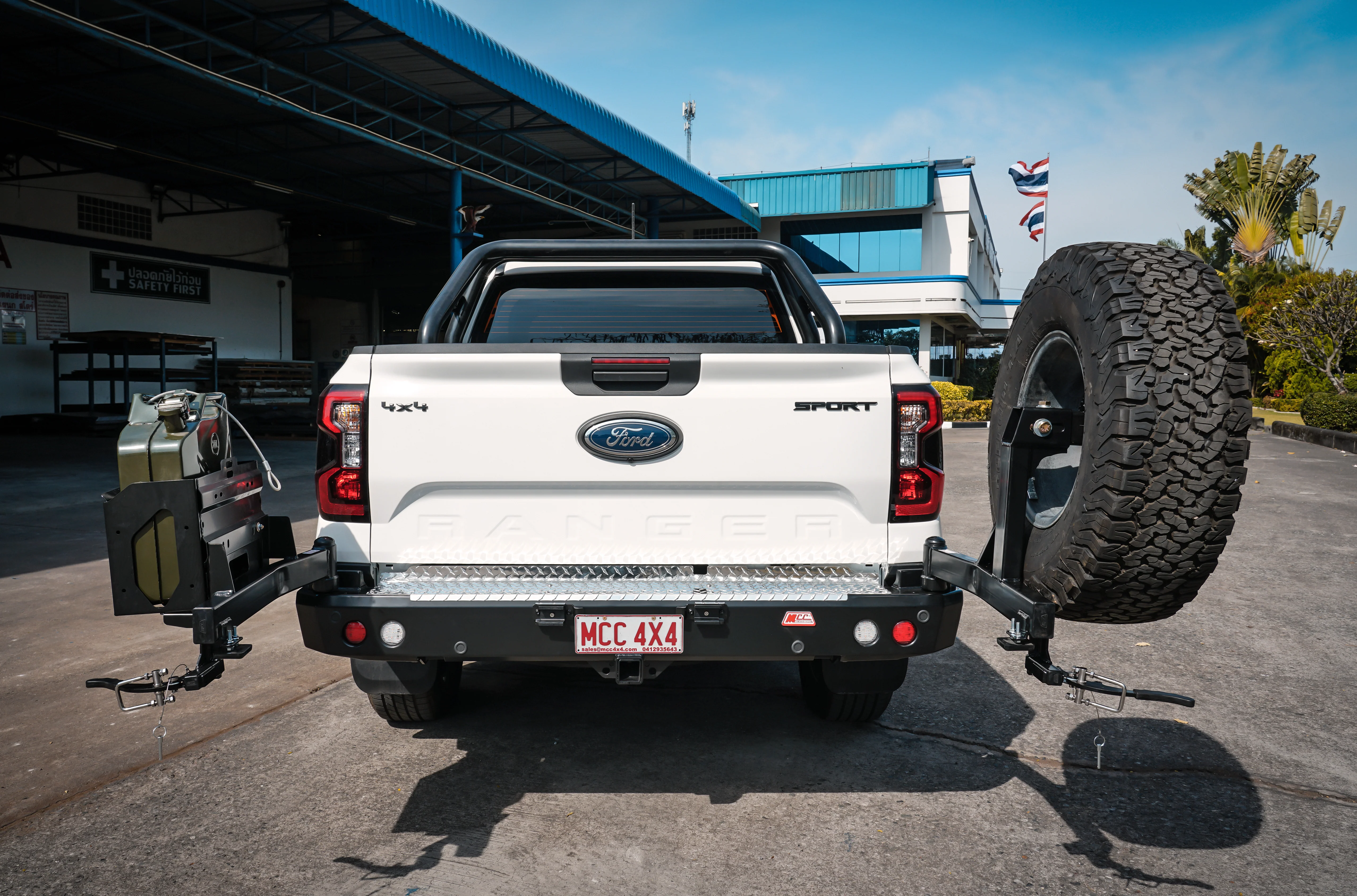 New Ranger 2022-On - 022-02 Rear Wheel Carrier Single Jerry Can Holder Package - SKU MCC-05010-202PK2 - Image 7