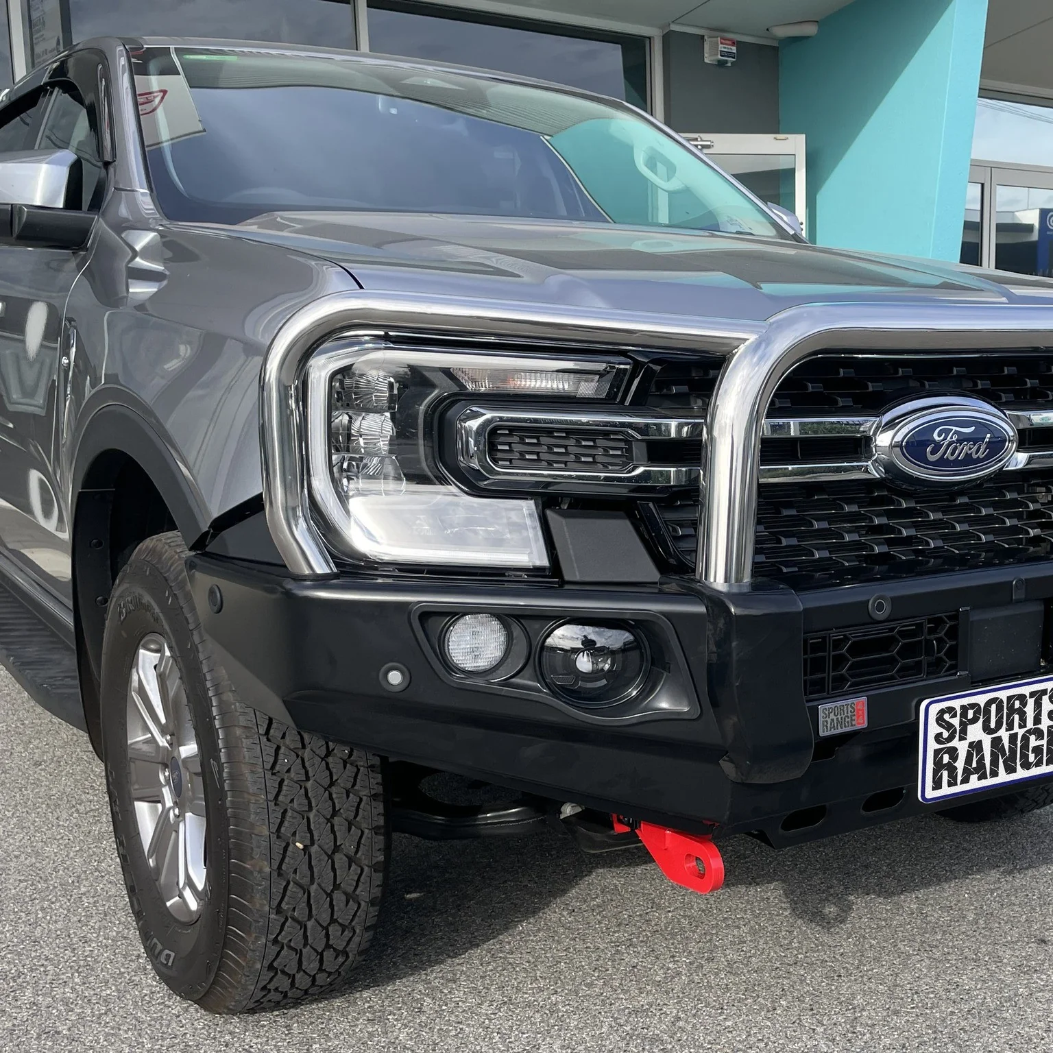 Next-Gen Ranger/Everest 2022-On - 707-01 Falcon Bull Bar Triple Stainless Loops Package (LED Foglight) - SKU MCC-05010-701FOGUP - Image 4