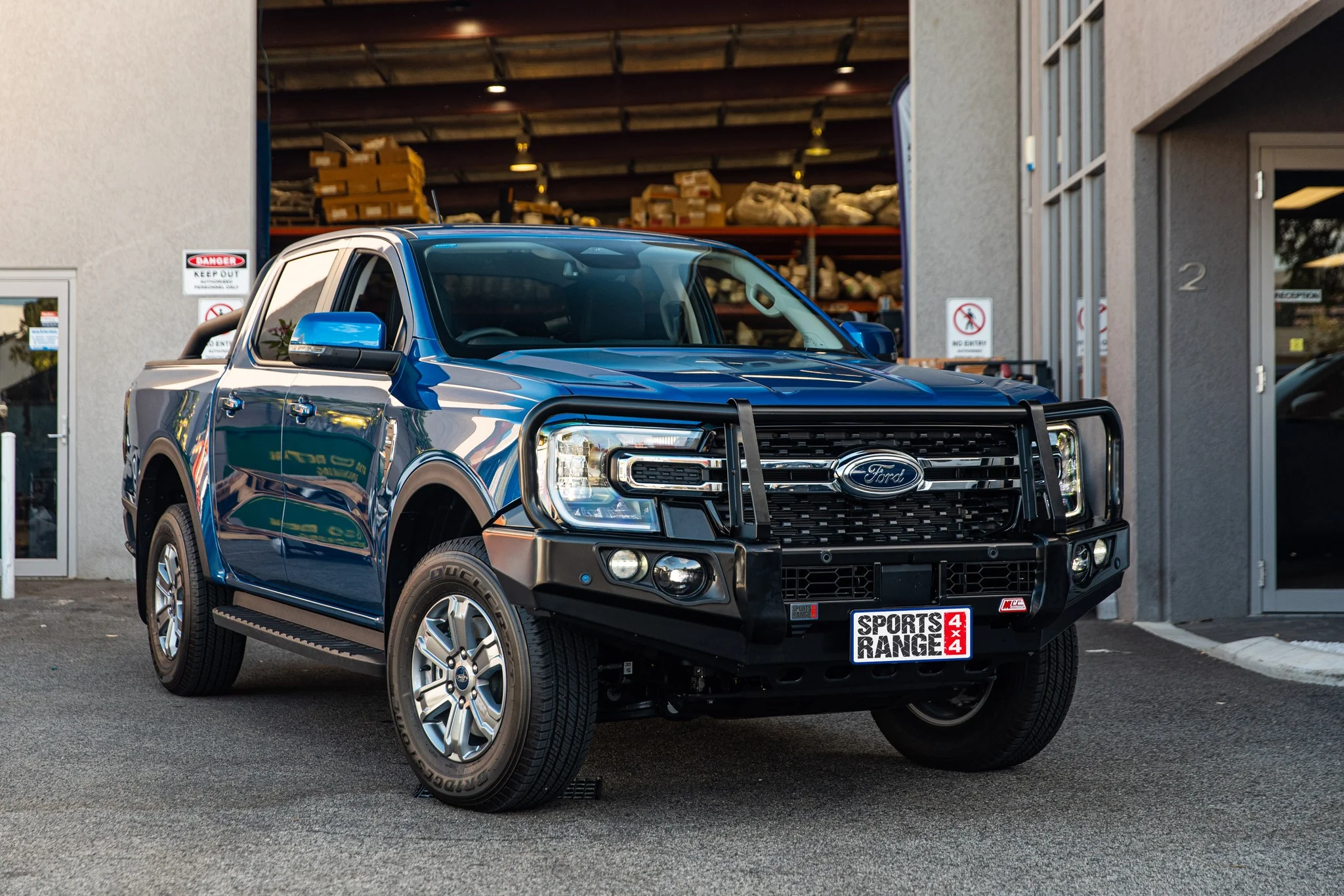 Next-Gen Ranger/Everest 2022-On - 707-02 Falcon Bull Bar Black A-Frame Package (LED Foglight) - SKU MCC-05010-702FOGUP - Image 4