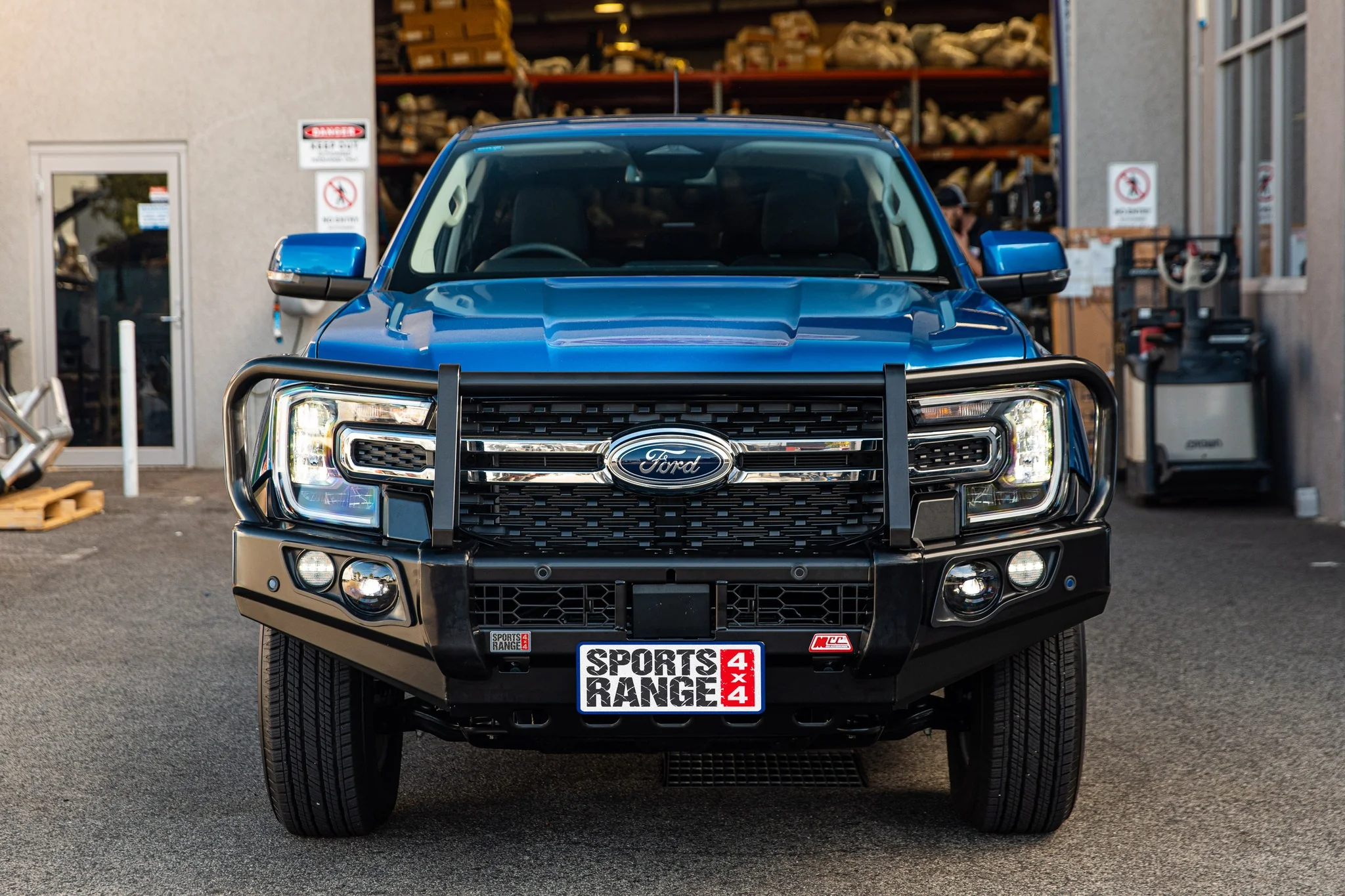 Next-Gen Ranger/Everest 2022-On - 707-02 Falcon Bull Bar Black A-Frame Package (LED Foglight) - SKU MCC-05010-702FOGUP - Image 5