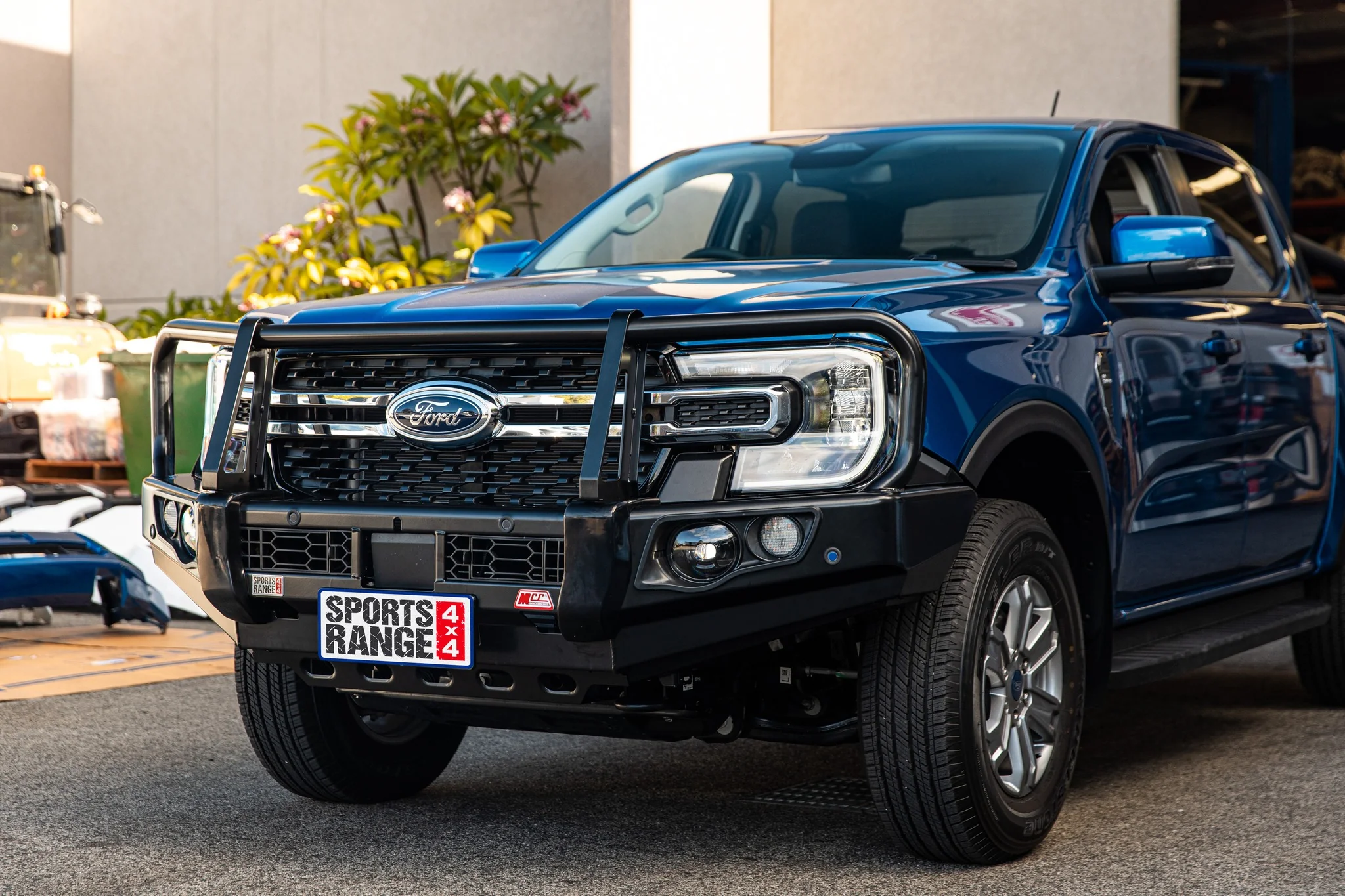 Next-Gen Ranger/Everest 2022-On - 707-02 Falcon Bull Bar Black A-Frame Package (LED Foglight) - SKU MCC-05010-702FOGUP - Image 7
