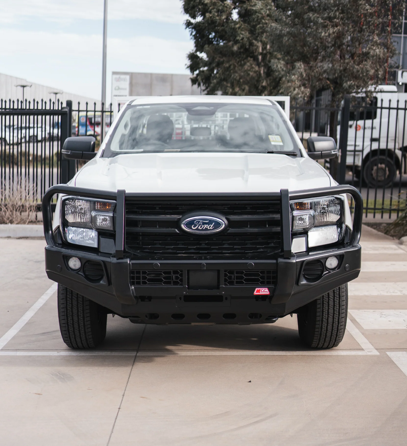 Next-Gen Ranger/Everest 2022-On - 707-02 Falcon Bull Bar Black A-Frame Package (No Foglight) - SKU MCC-05010-702UP - Image 4