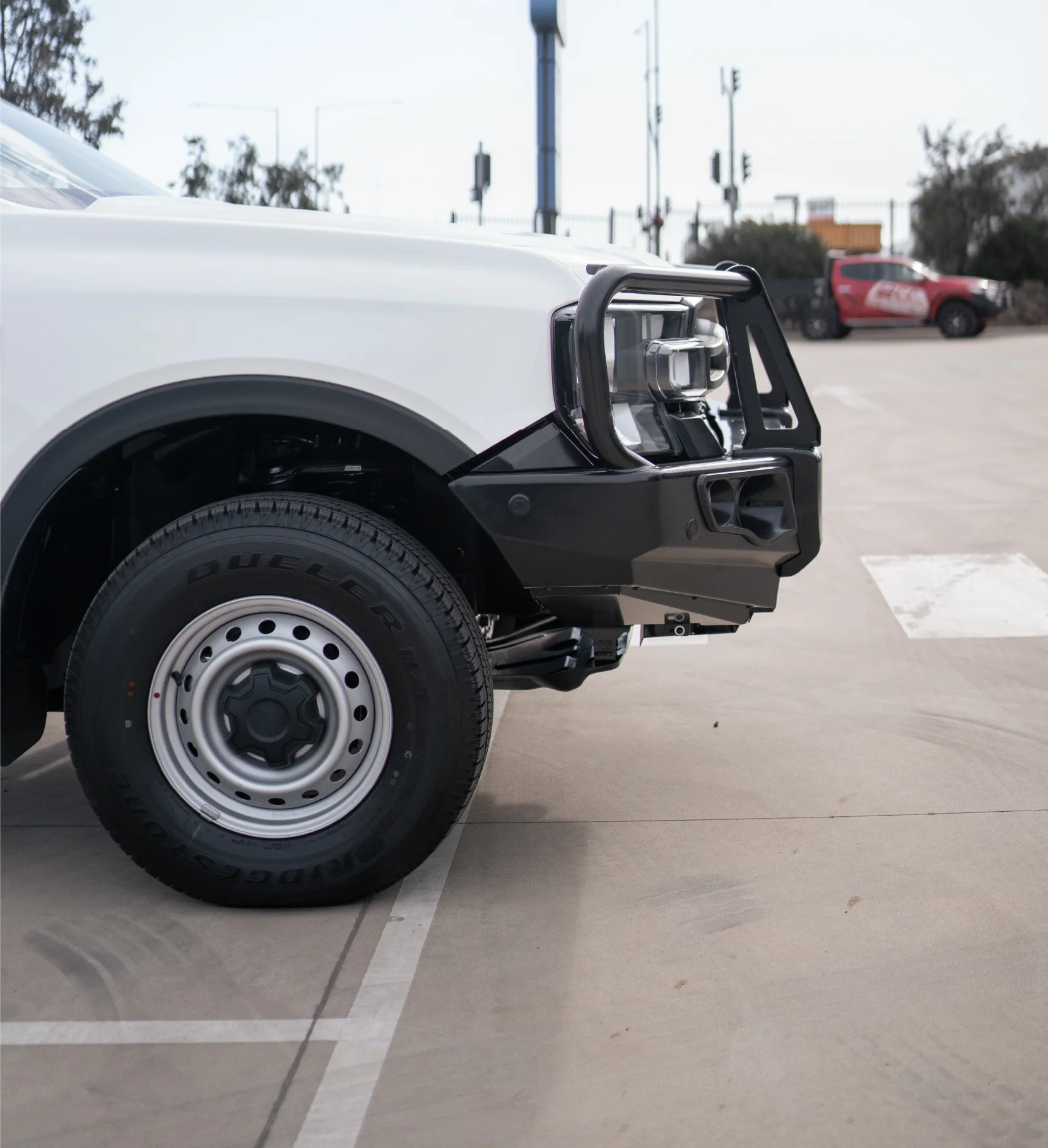 Next-Gen Ranger/Everest 2022-On - 707-02 Falcon Bull Bar Black A-Frame Package (No Foglight) - SKU MCC-05010-702UP - Image 6