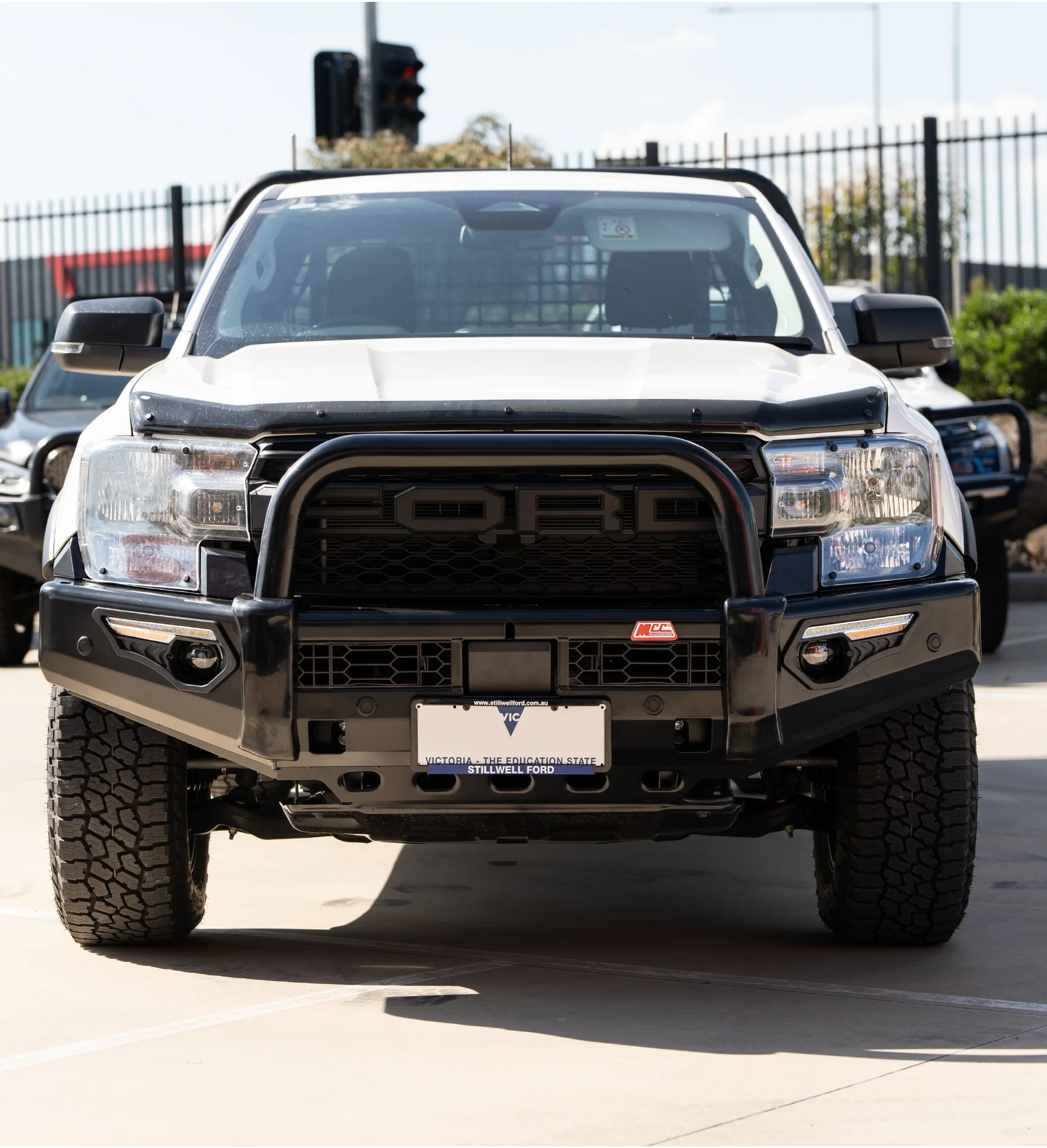 Next-Gen Ranger/Everest 2022-On - 808-01 Phoenix Bull Bar Single Black Loop Package - SKU MCC-05010-801SBL - Image 3