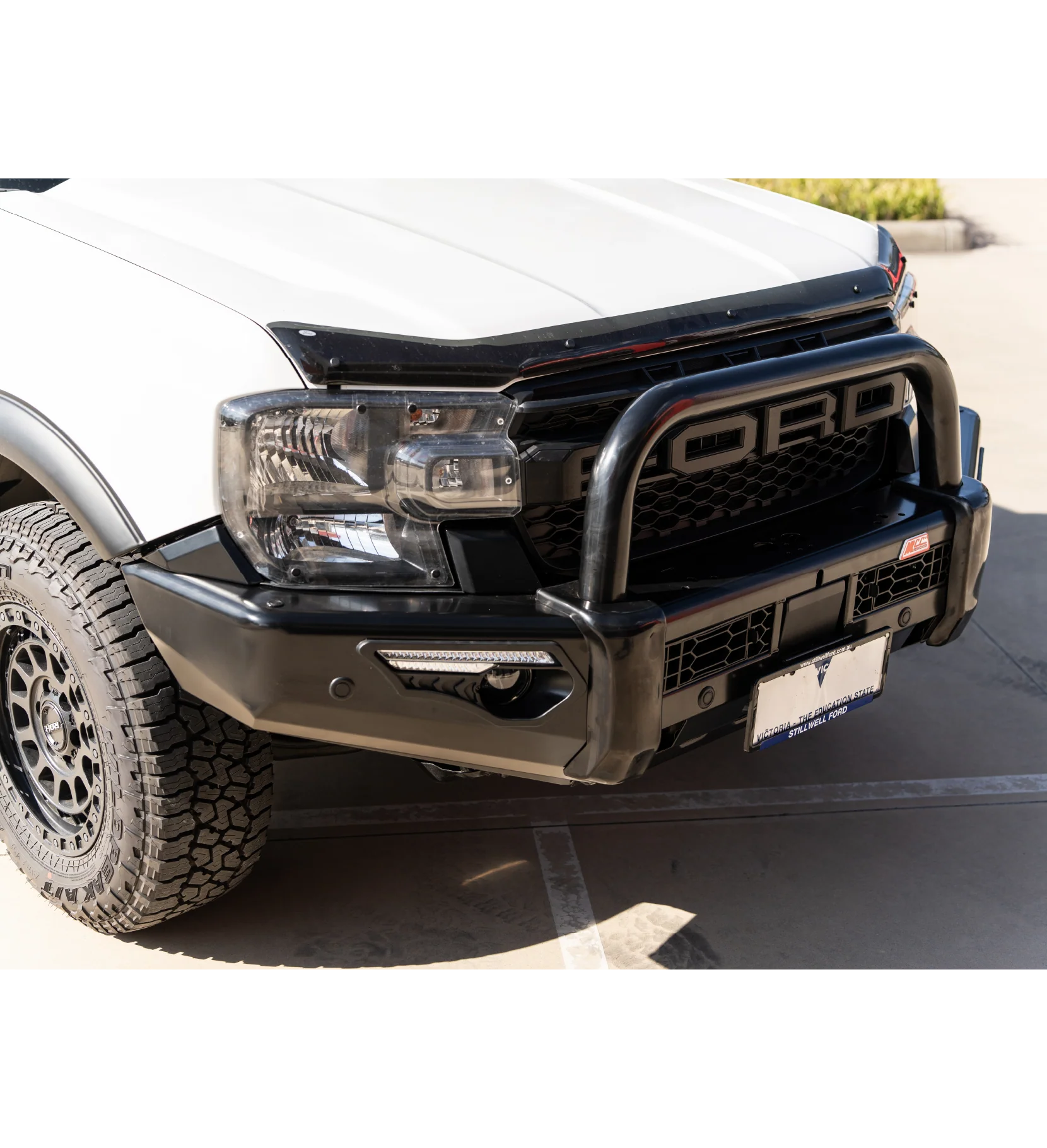 Next-Gen Ranger/Everest 2022-On - 808-01 Phoenix Bull Bar Single Black Loop Package - SKU MCC-05010-801SBL - Image 5