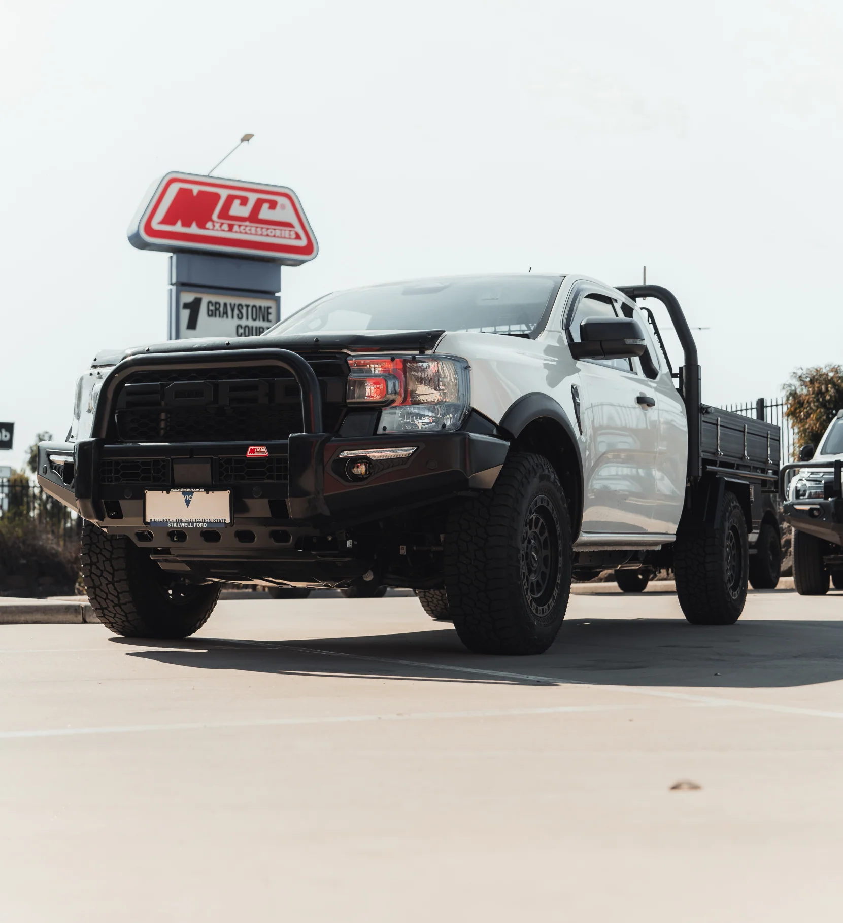 Next-Gen Ranger/Everest 2022-On - 808-01 Phoenix Bull Bar Single Black Loop Package - SKU MCC-05010-801SBL - Image 7