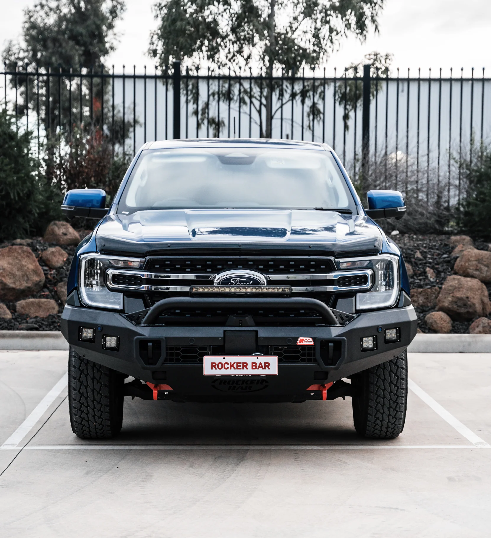 Next-Gen Ranger/Everest 2022-On - 078-01SQL Rocker Bull Bar Single Low Loop Package - SKU MCC-05010-7801SQL - Image 3