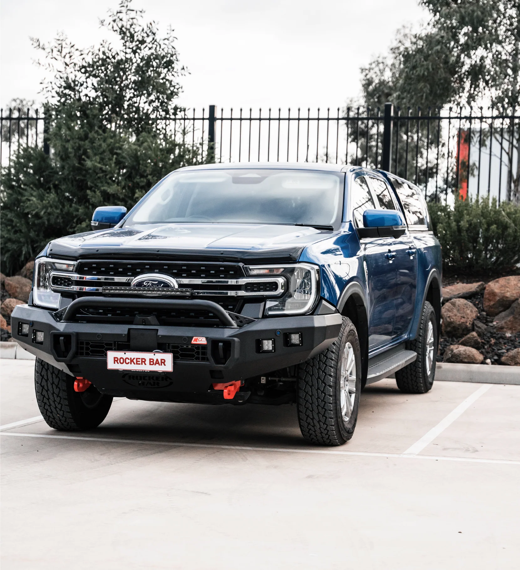 Next-Gen Ranger/Everest 2022-On - 078-01SQL Rocker Bull Bar Single Low Loop Package - SKU MCC-05010-7801SQL - Image 4
