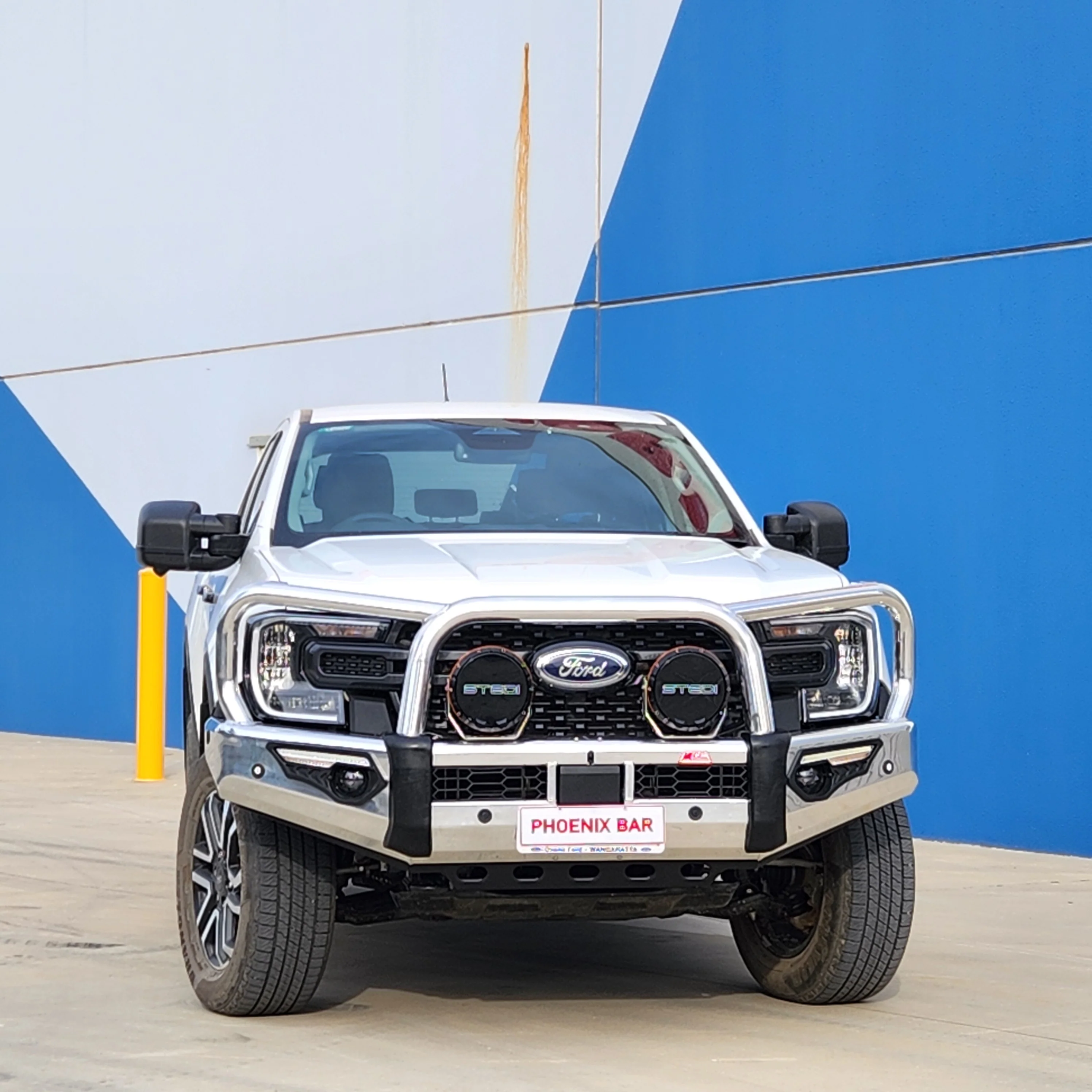 Next-Gen Ranger 2022-On - 808-01A Alloy Phoenix Bull Bar Triple Loops Package - SKU MCC-05010-801AW - Image 3